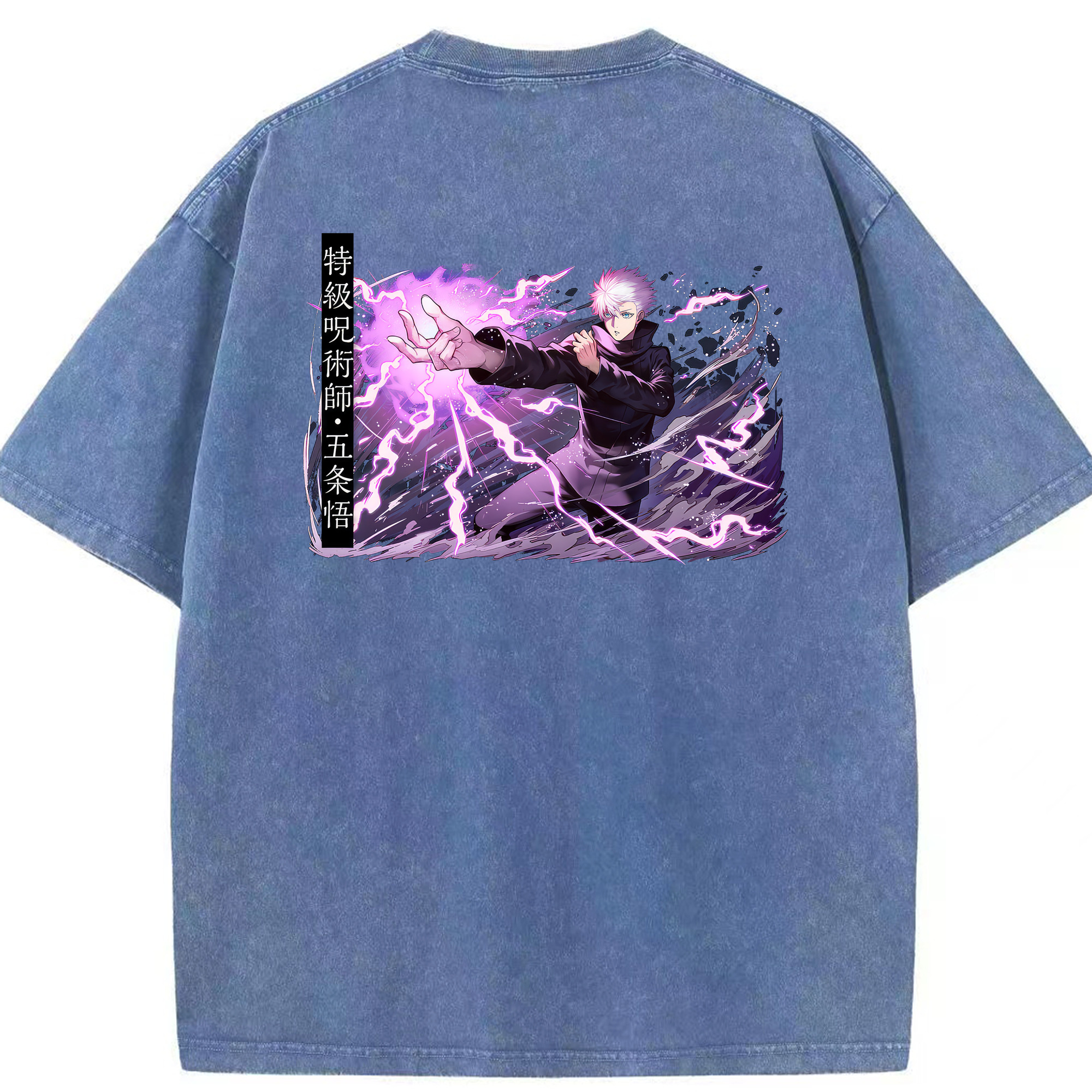 （画像用） 呪術廻戦 Jujutsu Kaisen 綿100% ヴィンテージ風 半袖Tシャツ（背面プリント）