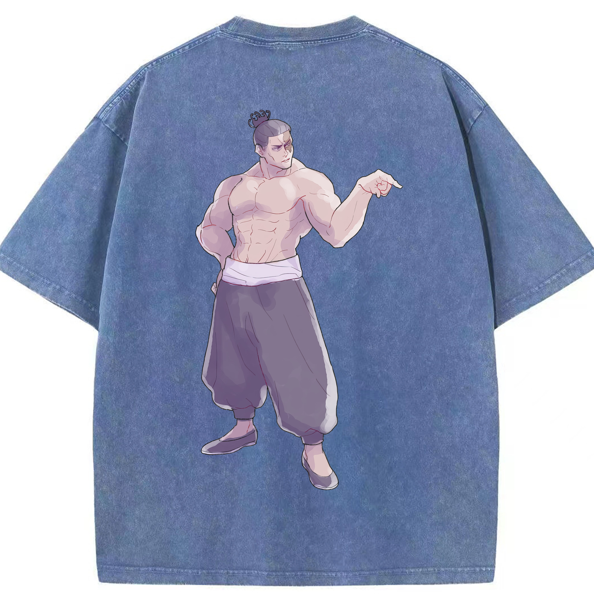 （画像用） 呪術廻戦 Jujutsu Kaisen 綿100% ヴィンテージ風 半袖Tシャツ（背面プリント）