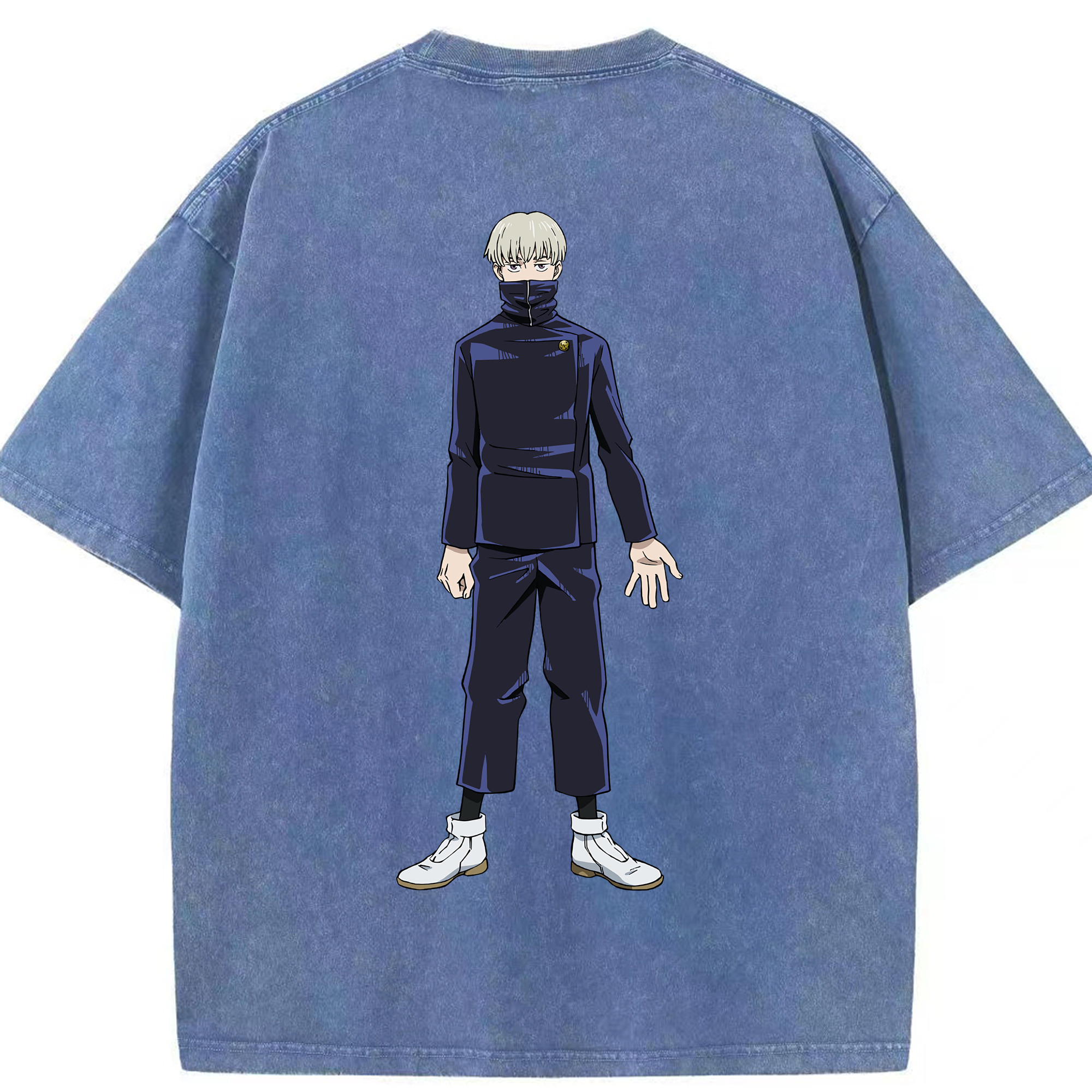 （画像用） 呪術廻戦 Jujutsu Kaisen 綿100% ヴィンテージ風 半袖Tシャツ（背面プリント）