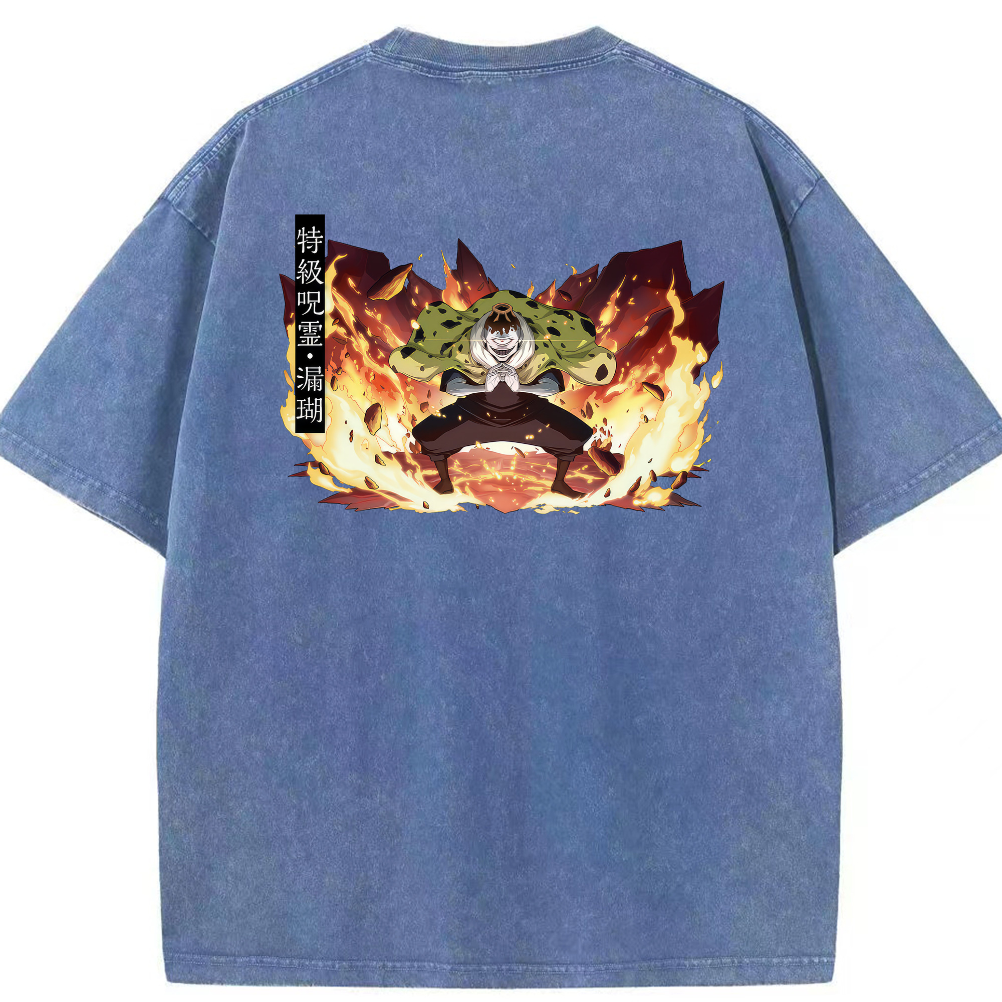 （画像用） 呪術廻戦 Jujutsu Kaisen 綿100% ヴィンテージ風 半袖Tシャツ（背面プリント）
