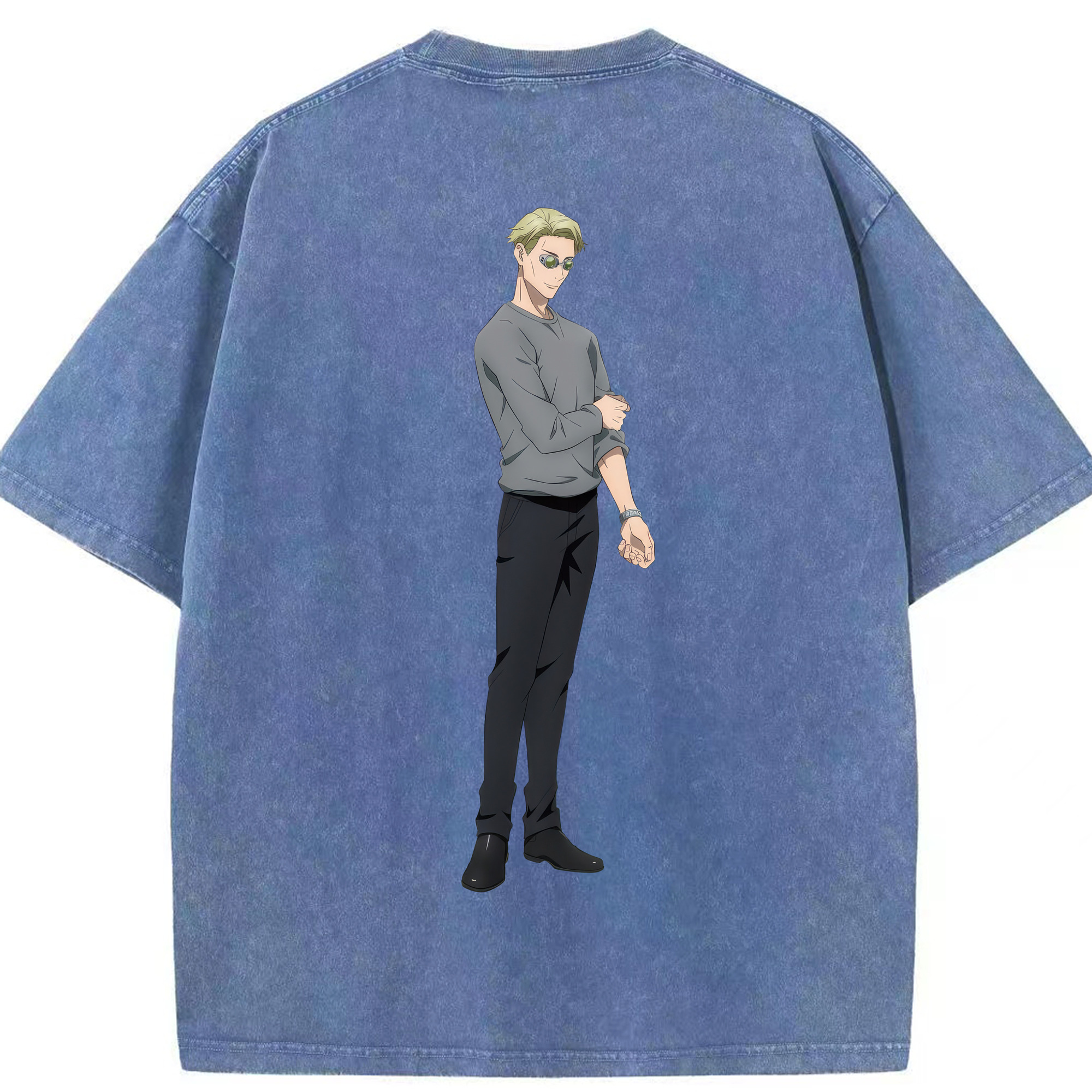 （画像用） 呪術廻戦 Jujutsu Kaisen 綿100% ヴィンテージ風 半袖Tシャツ（背面プリント）