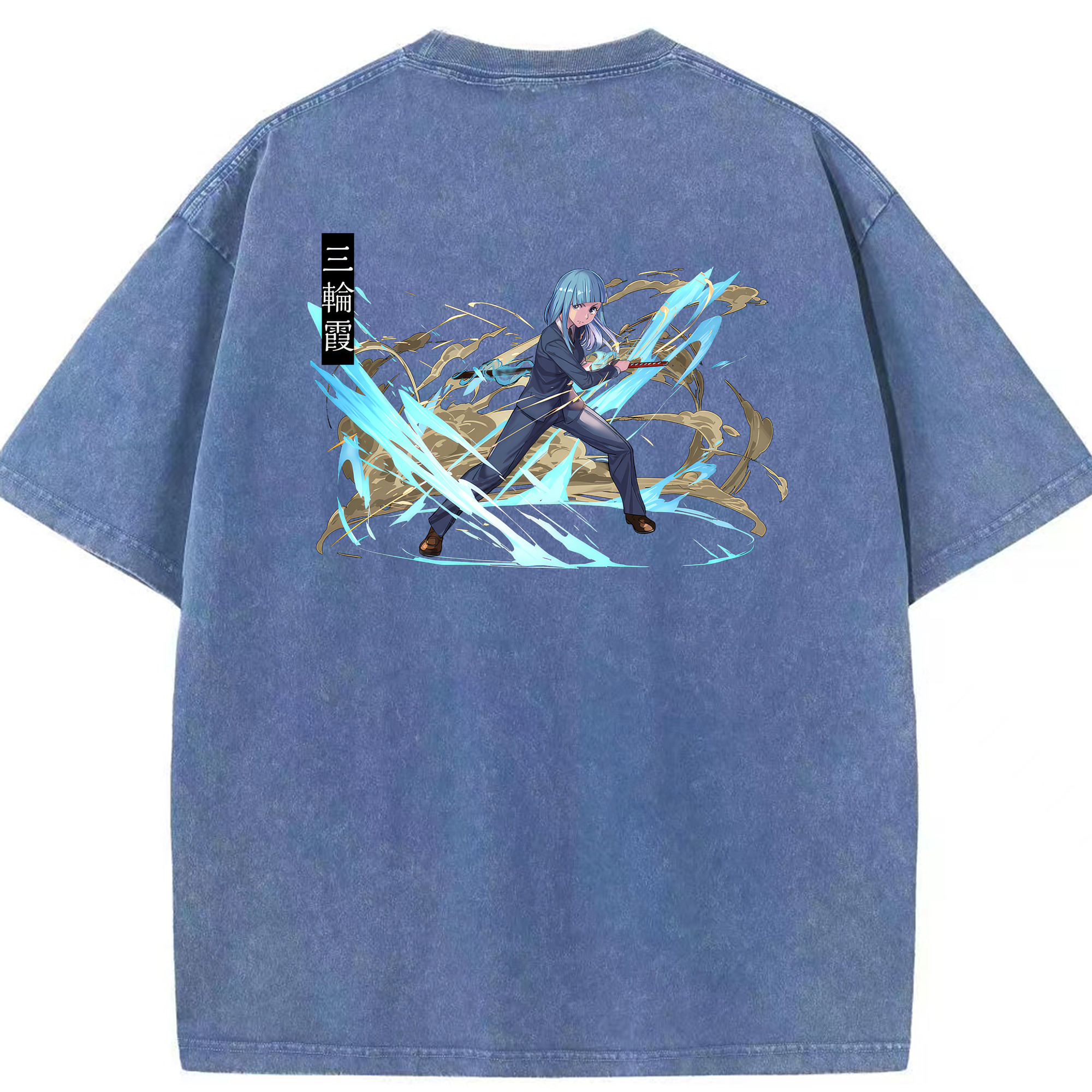 （画像用） 呪術廻戦 Jujutsu Kaisen 綿100% ヴィンテージ風 半袖Tシャツ（背面プリント）