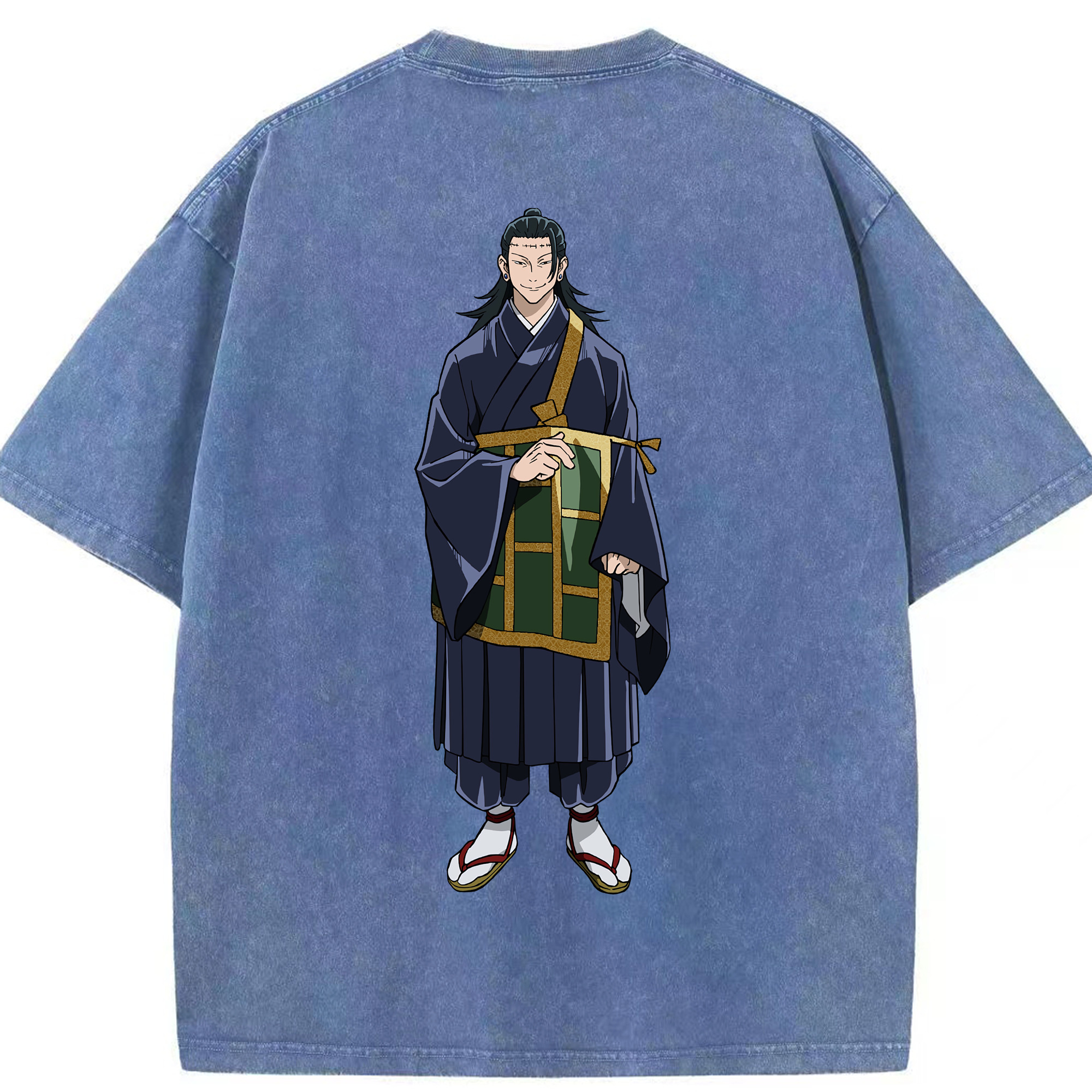 （画像用） 呪術廻戦 Jujutsu Kaisen 綿100% ヴィンテージ風 半袖Tシャツ（背面プリント）