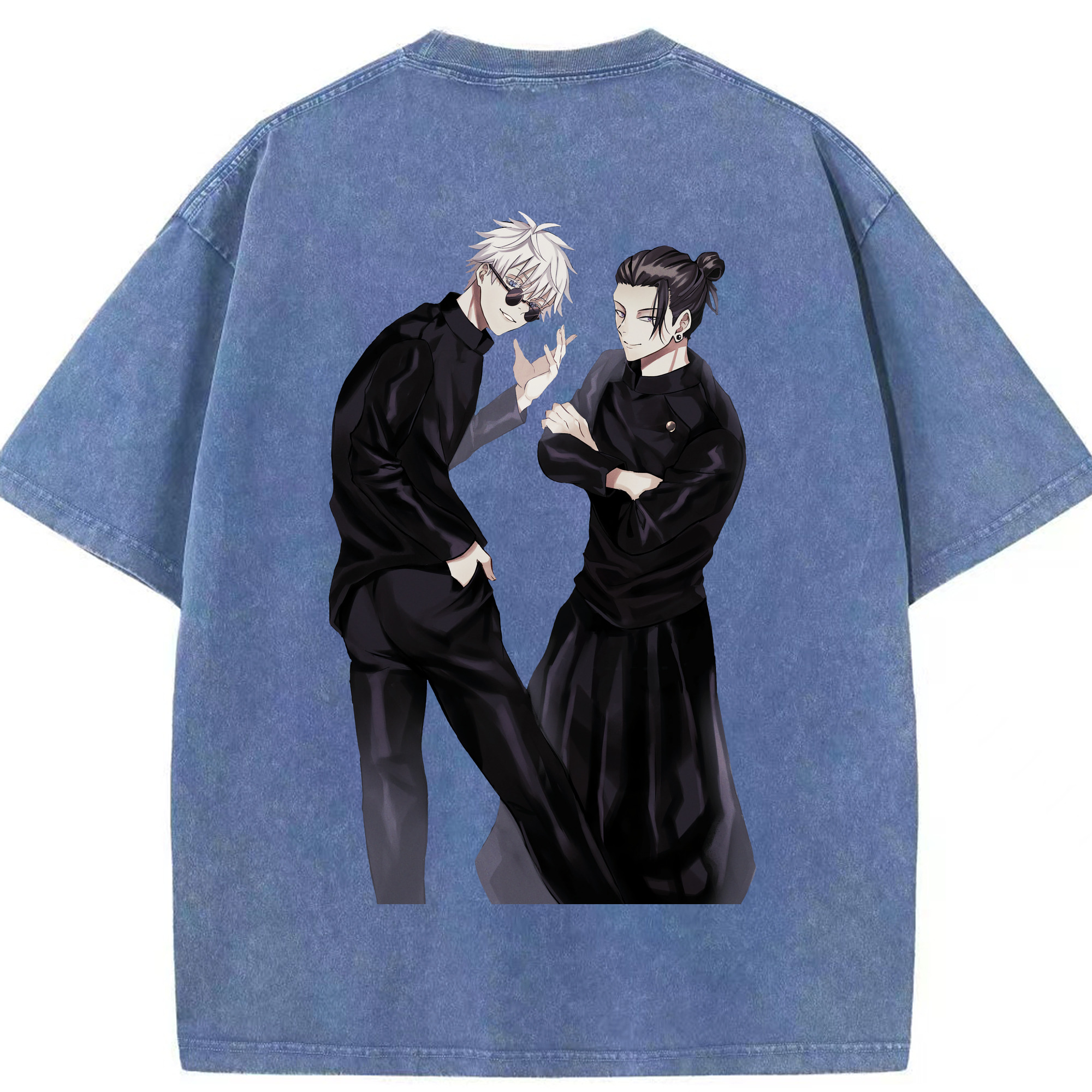 （画像用） 呪術廻戦 Jujutsu Kaisen 綿100% ヴィンテージ風 半袖Tシャツ（背面プリント）