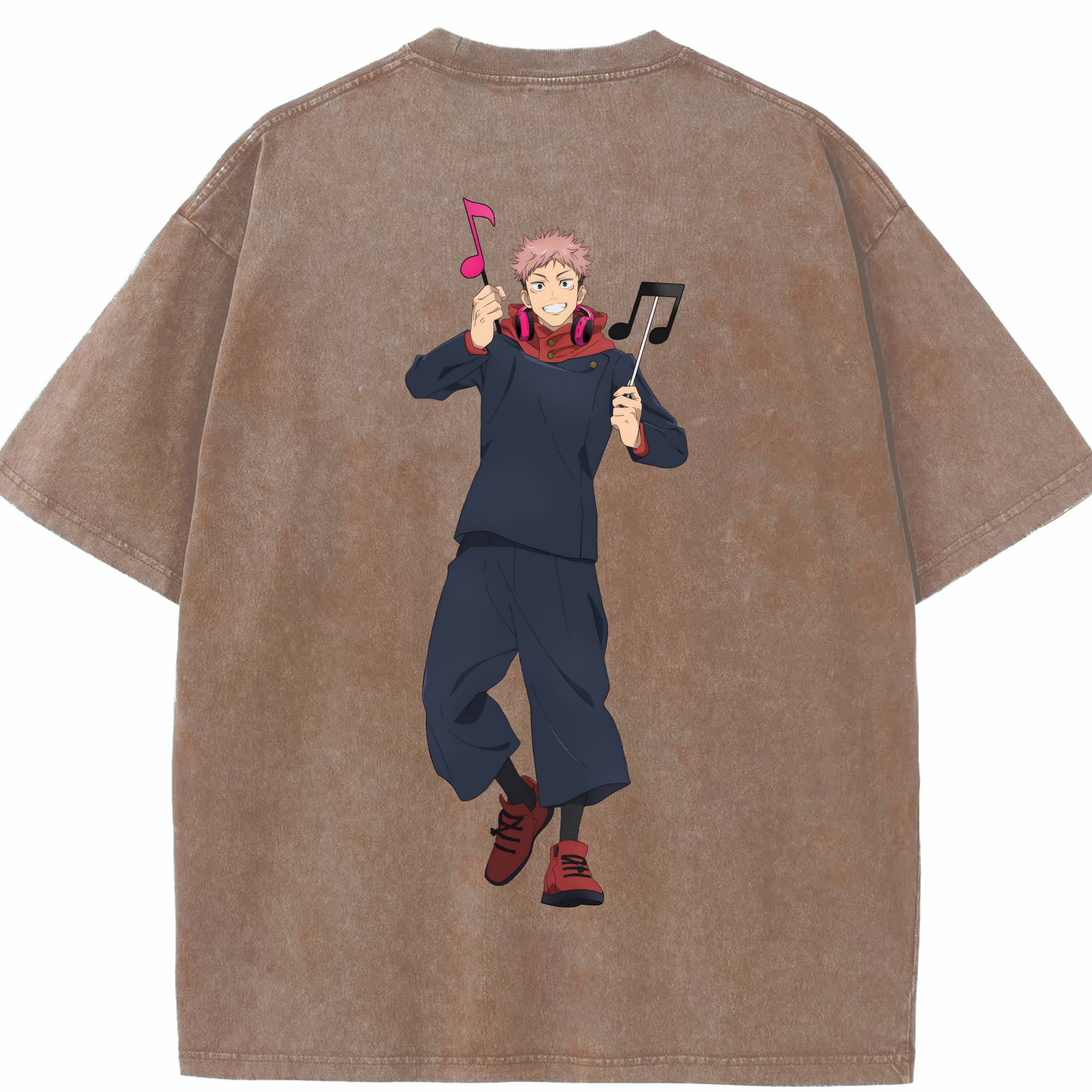 （画像用） 呪術廻戦 Jujutsu Kaisen 綿100% ヴィンテージ風 半袖Tシャツ（背面プリント）