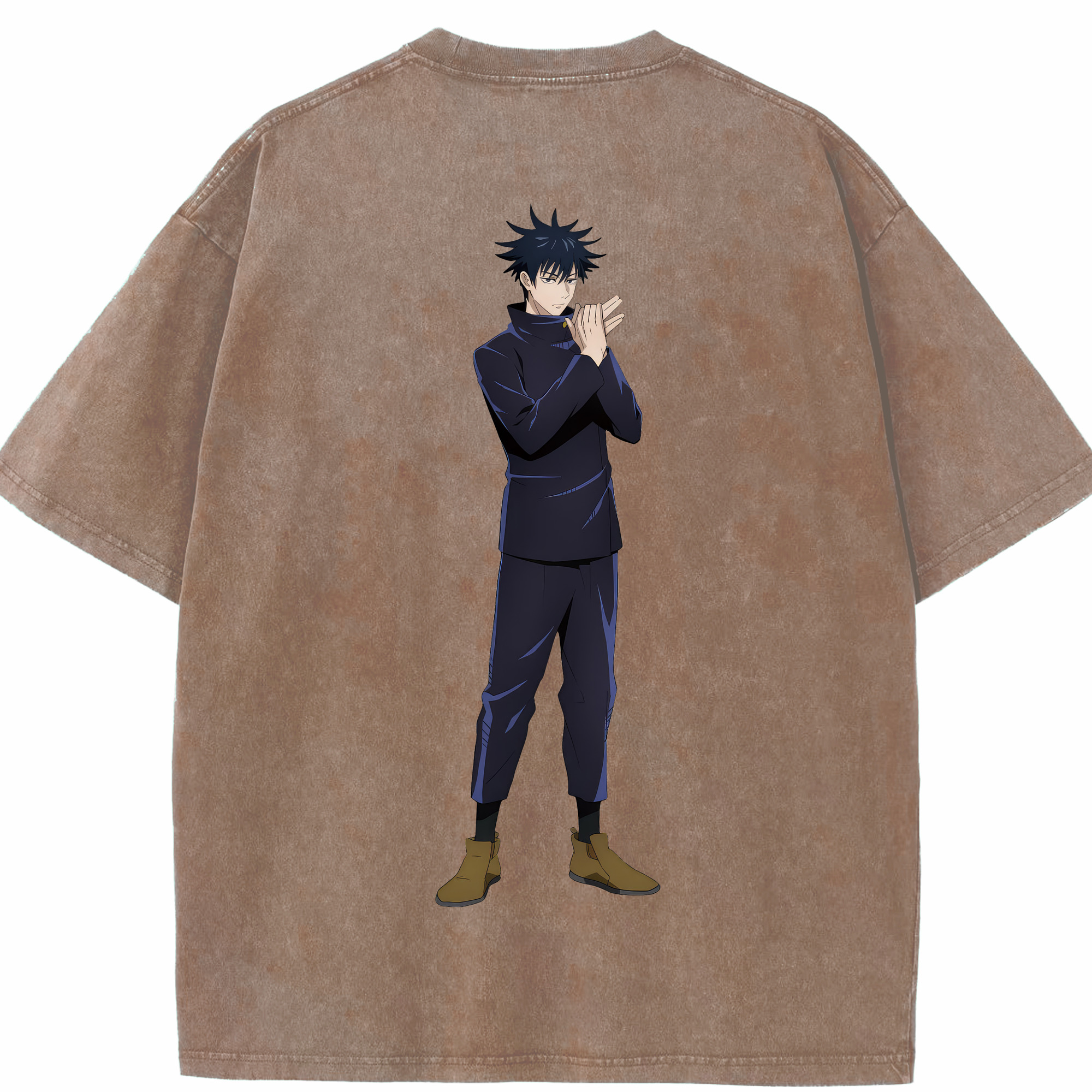 （画像用） 呪術廻戦 Jujutsu Kaisen 綿100% ヴィンテージ風 半袖Tシャツ（背面プリント）