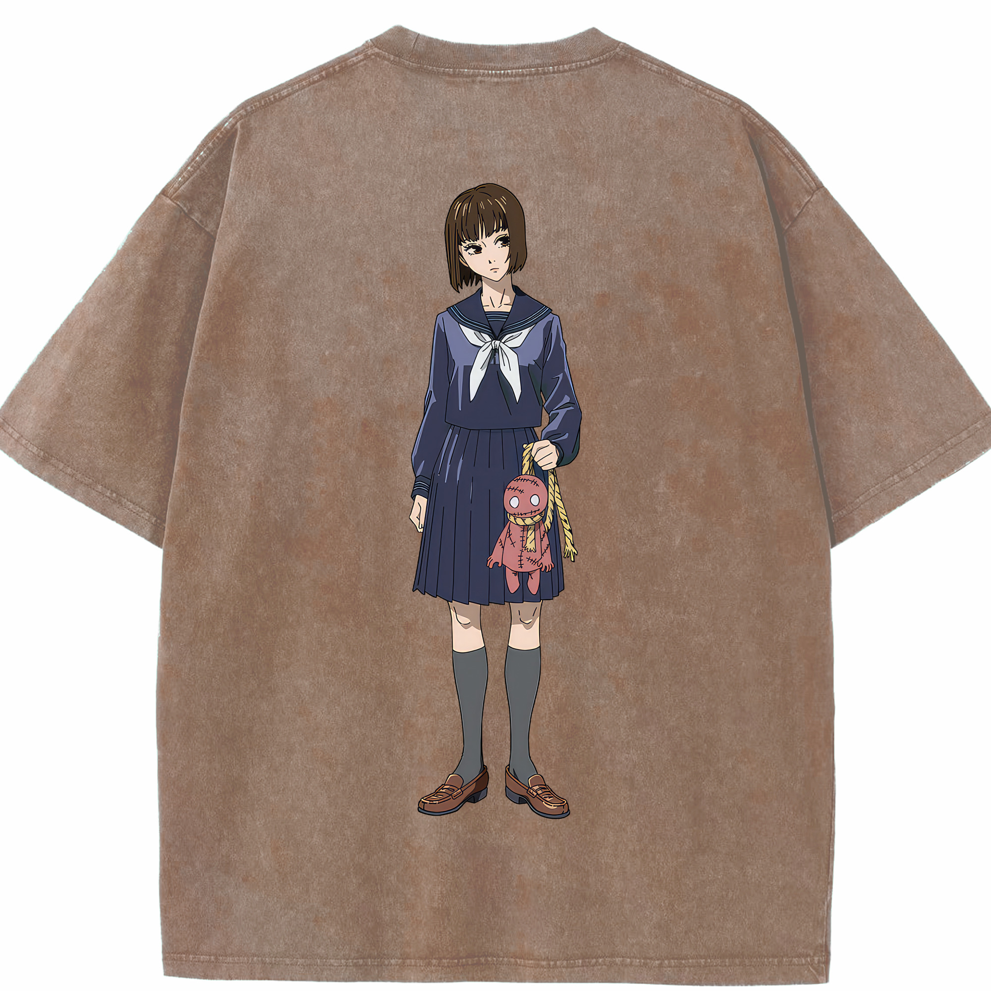 （画像用） 呪術廻戦 Jujutsu Kaisen 綿100% ヴィンテージ風 半袖Tシャツ（背面プリント）