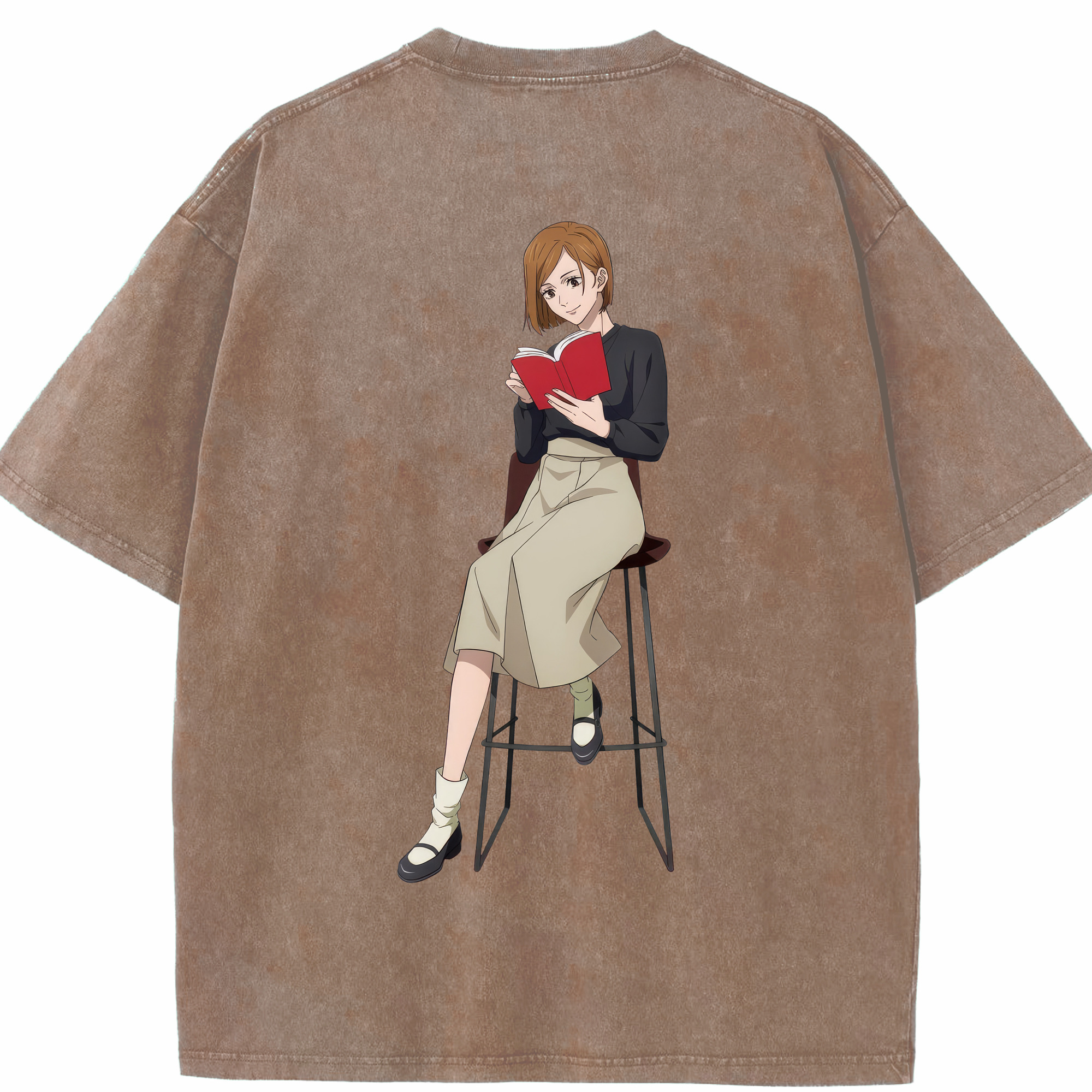 （画像用） 呪術廻戦 Jujutsu Kaisen 綿100% ヴィンテージ風 半袖Tシャツ（背面プリント）