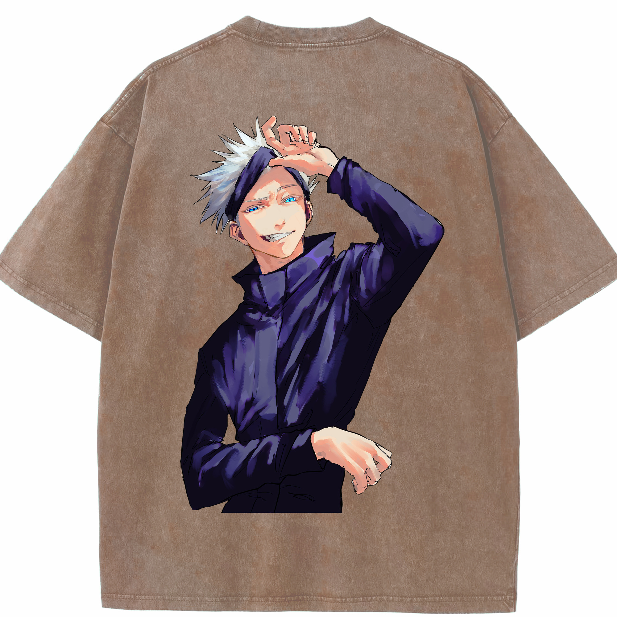 （画像用） 呪術廻戦 Jujutsu Kaisen 綿100% ヴィンテージ風 半袖Tシャツ（背面プリント）