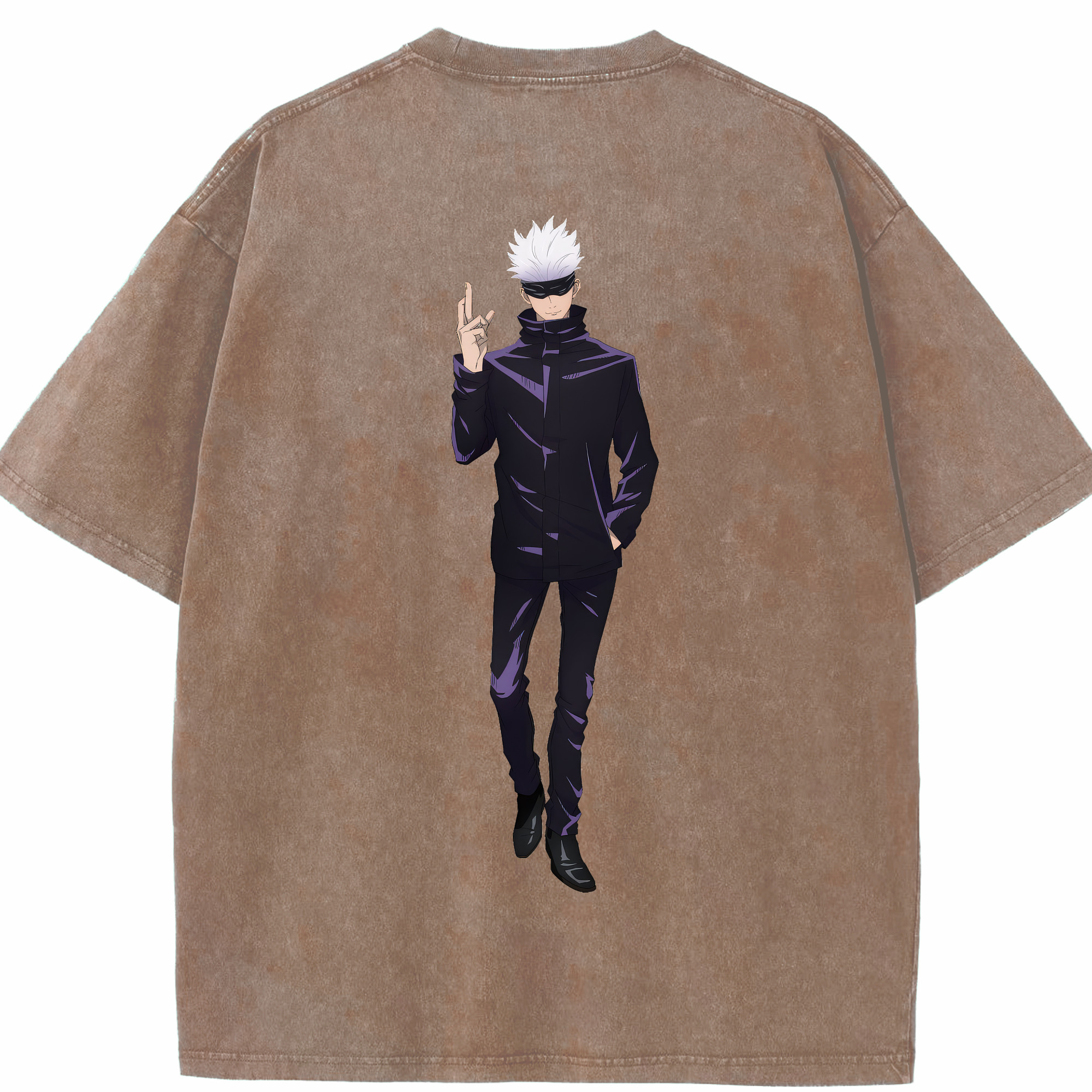 （画像用） 呪術廻戦 Jujutsu Kaisen 綿100% ヴィンテージ風 半袖Tシャツ（背面プリント）
