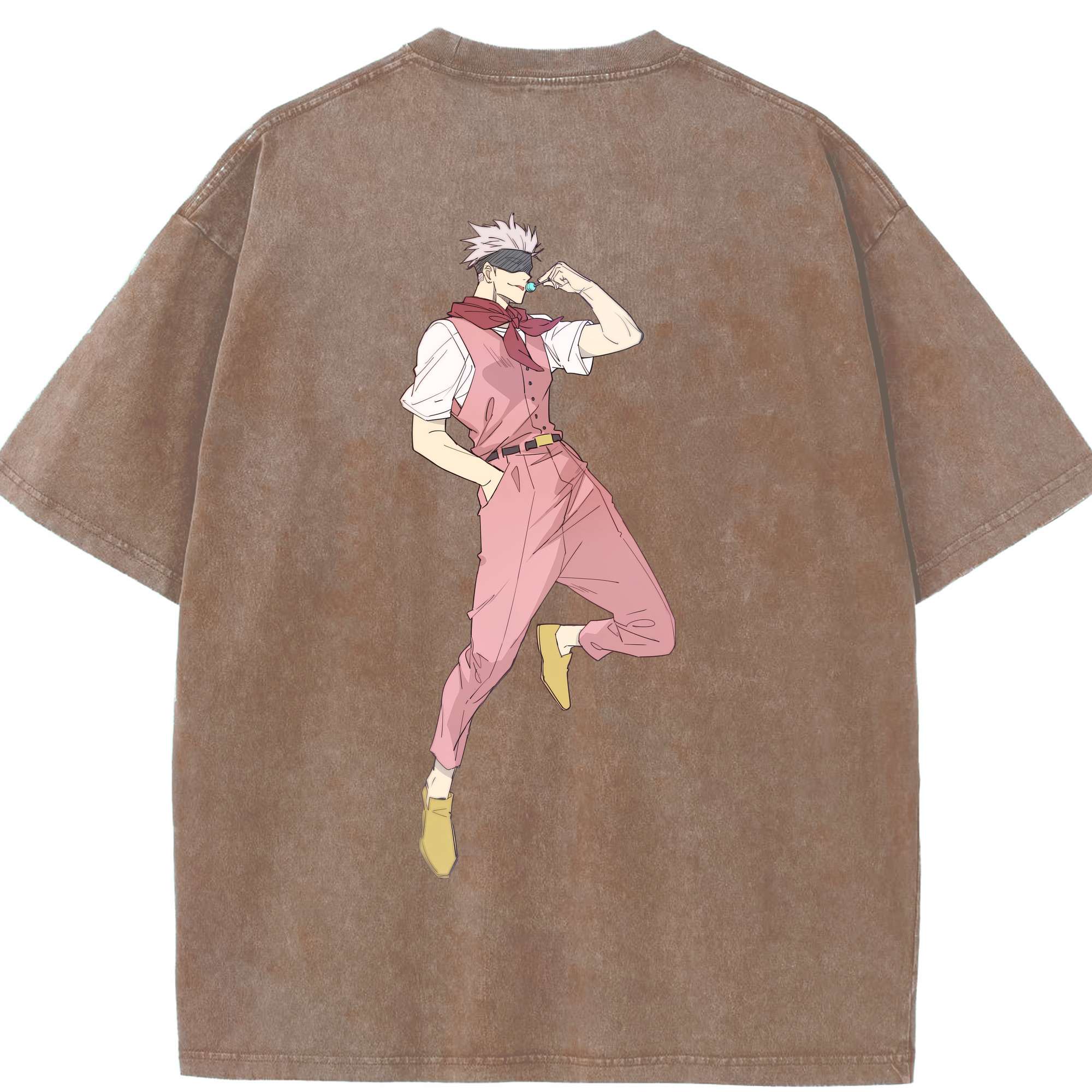 （画像用） 呪術廻戦 Jujutsu Kaisen 綿100% ヴィンテージ風 半袖Tシャツ（背面プリント）