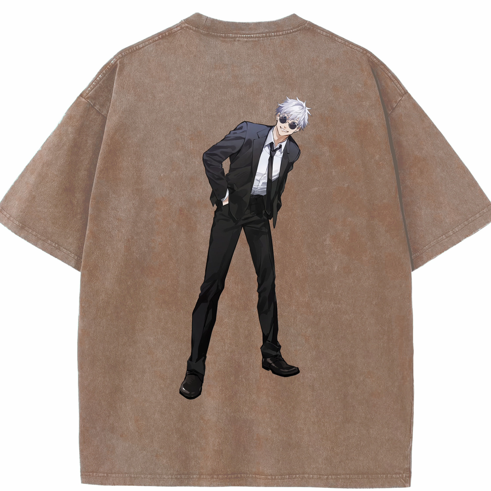 （画像用） 呪術廻戦 Jujutsu Kaisen 綿100% ヴィンテージ風 半袖Tシャツ（背面プリント）