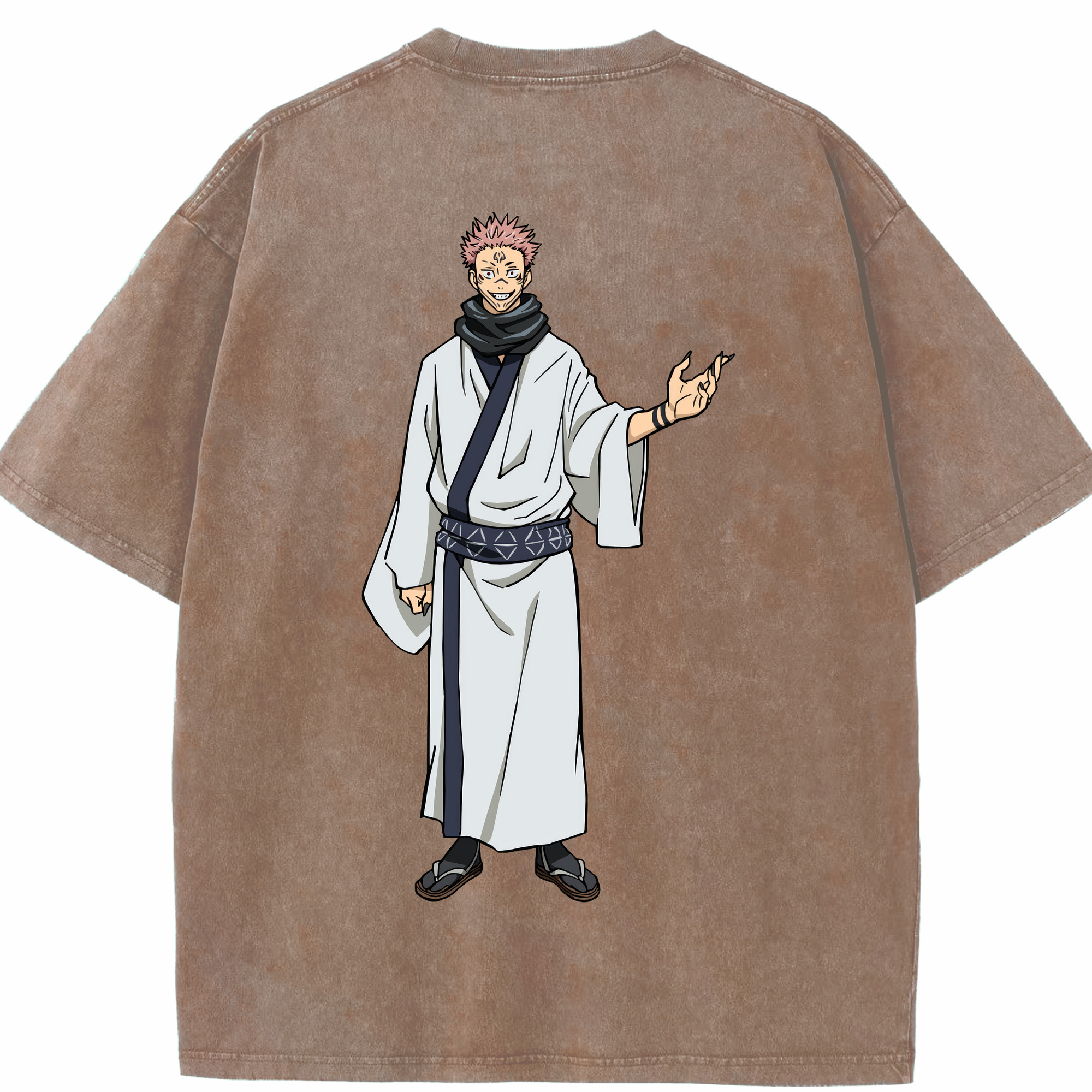 （画像用） 呪術廻戦 Jujutsu Kaisen 綿100% ヴィンテージ風 半袖Tシャツ（背面プリント）