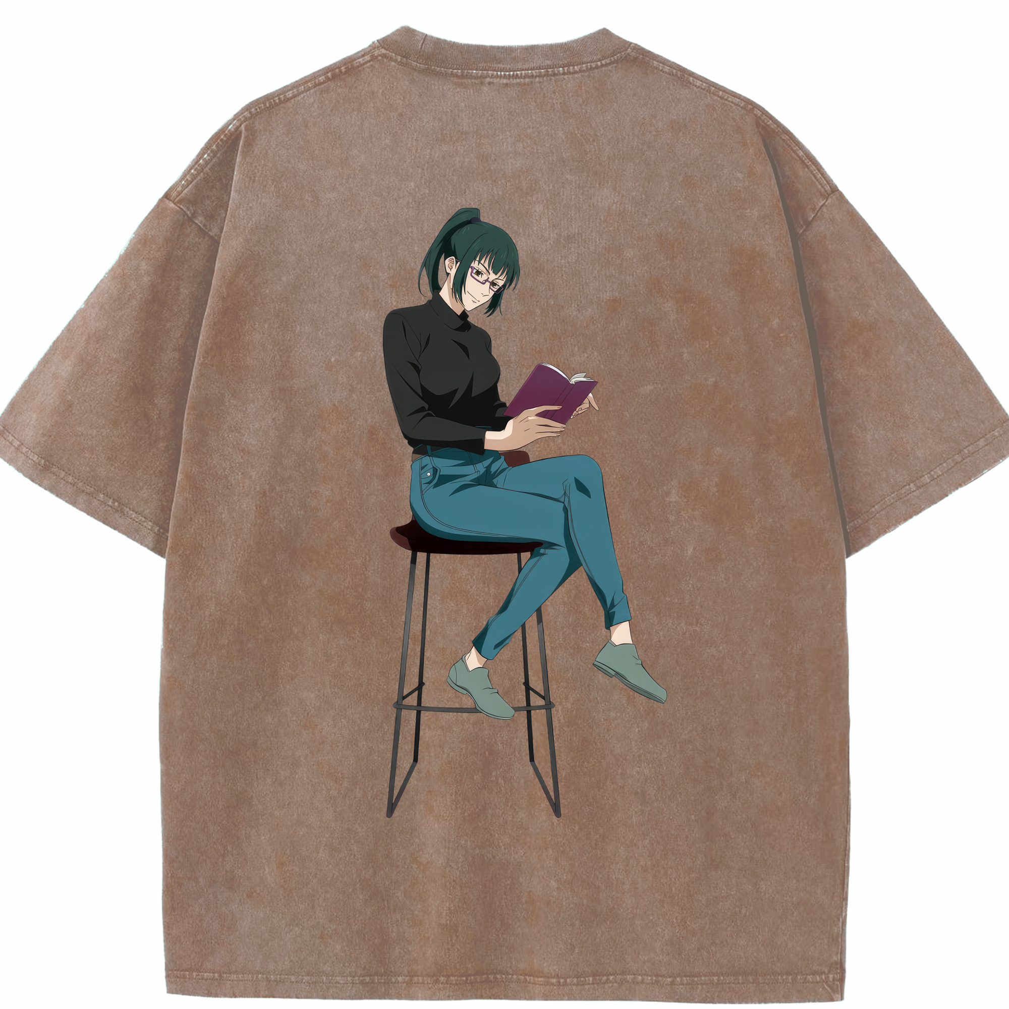 （画像用） 呪術廻戦 Jujutsu Kaisen 綿100% ヴィンテージ風 半袖Tシャツ（背面プリント）