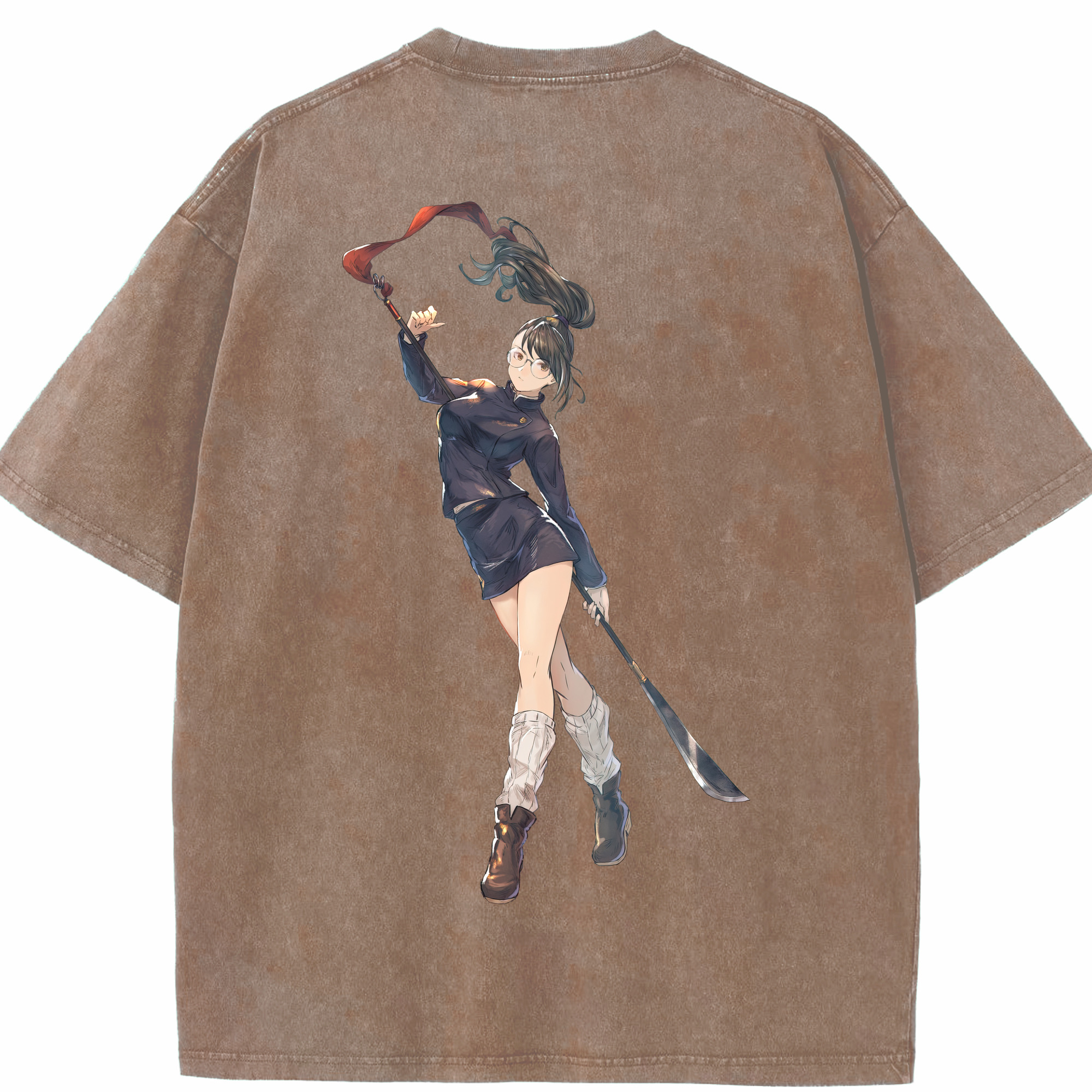 （画像用） 呪術廻戦 Jujutsu Kaisen 綿100% ヴィンテージ風 半袖Tシャツ（背面プリント）