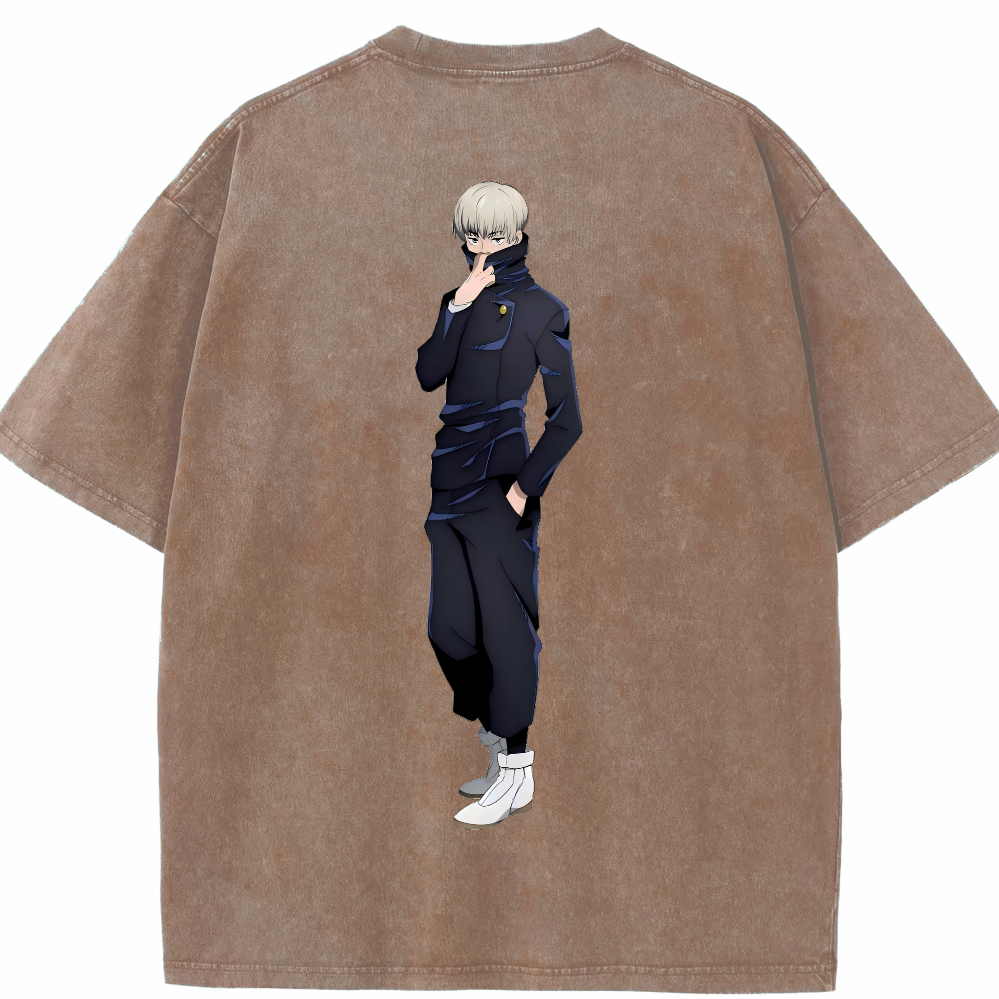 （画像用） 呪術廻戦 Jujutsu Kaisen 綿100% ヴィンテージ風 半袖Tシャツ（背面プリント）