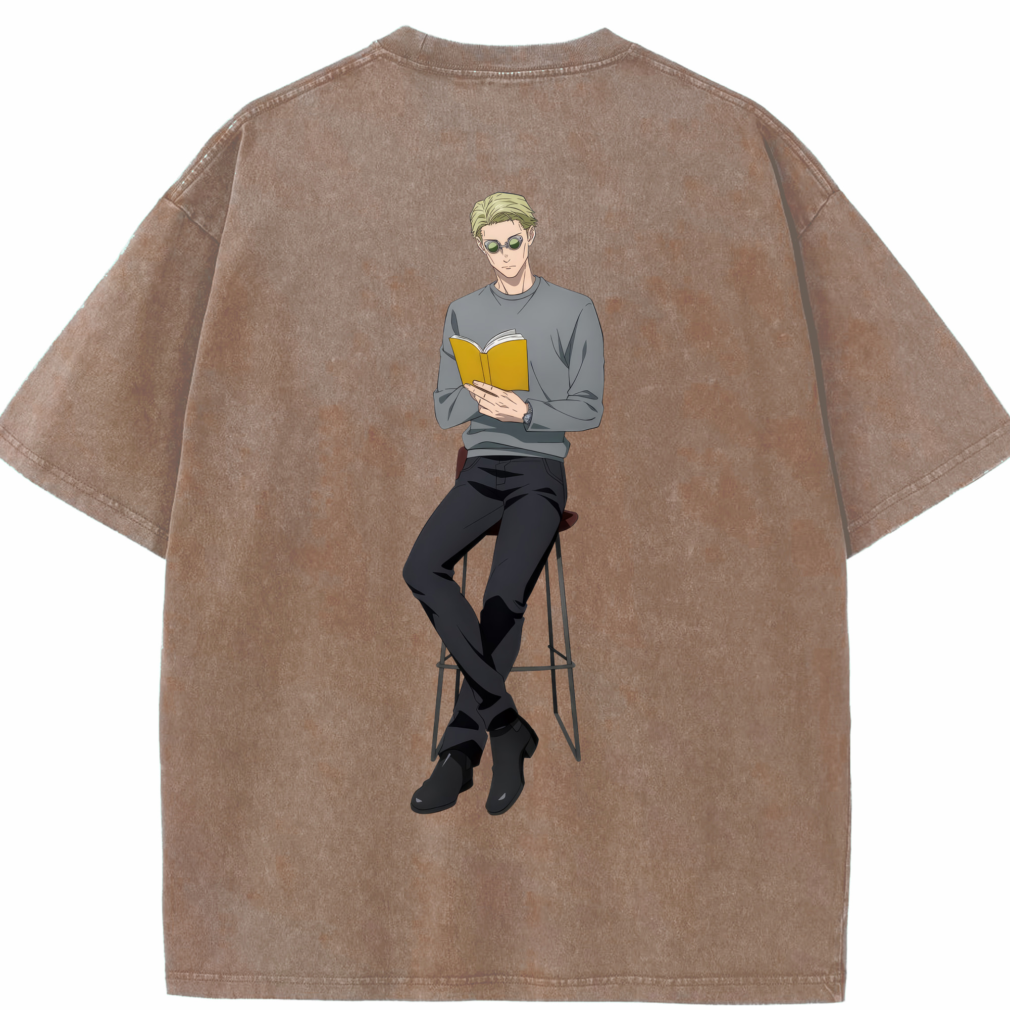 （画像用） 呪術廻戦 Jujutsu Kaisen 綿100% ヴィンテージ風 半袖Tシャツ（背面プリント）