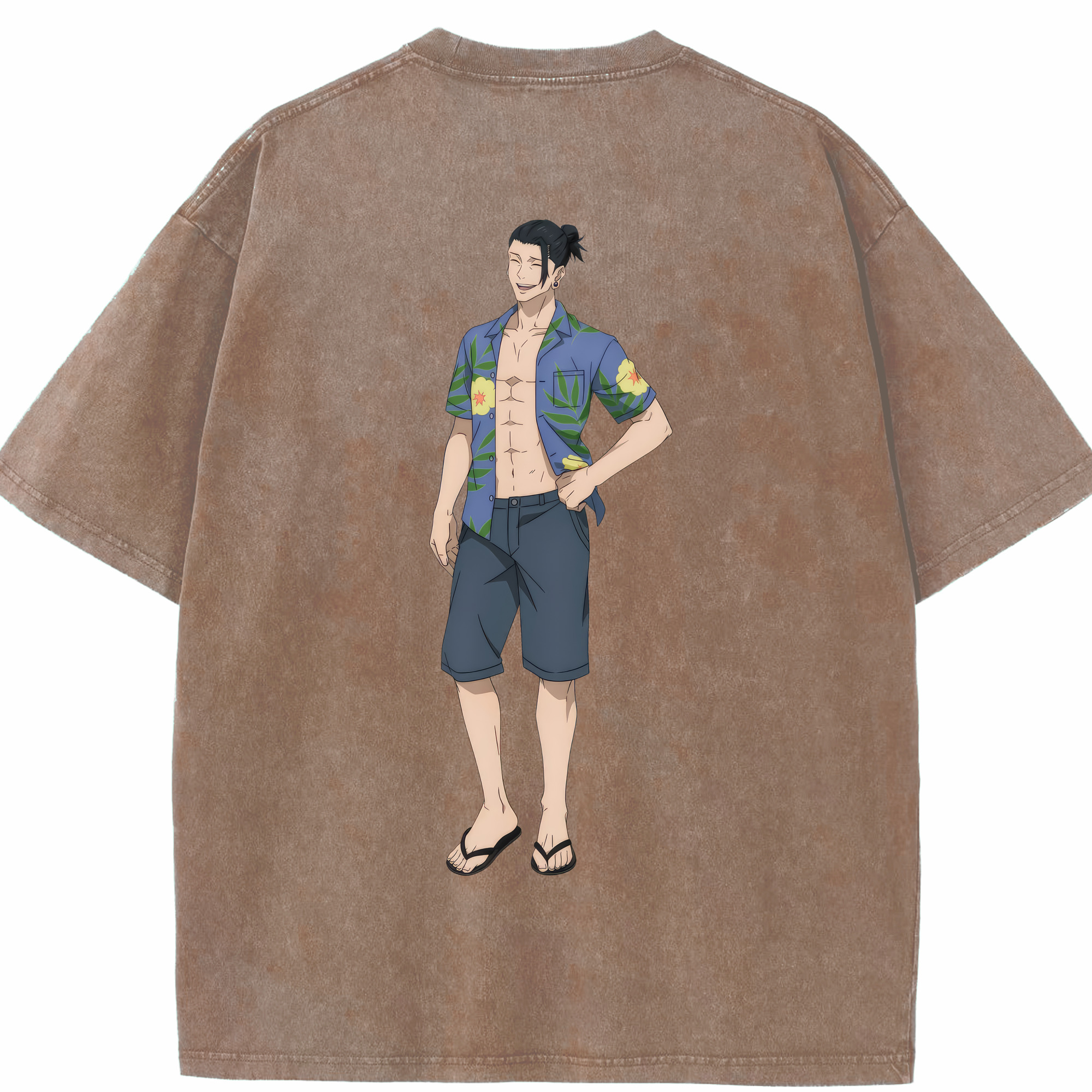 （画像用） 呪術廻戦 Jujutsu Kaisen 綿100% ヴィンテージ風 半袖Tシャツ（背面プリント）