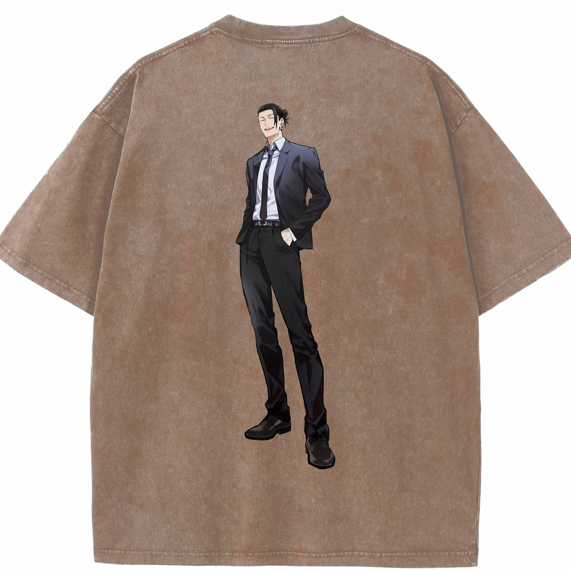 （画像用） 呪術廻戦 Jujutsu Kaisen 綿100% ヴィンテージ風 半袖Tシャツ（背面プリント）