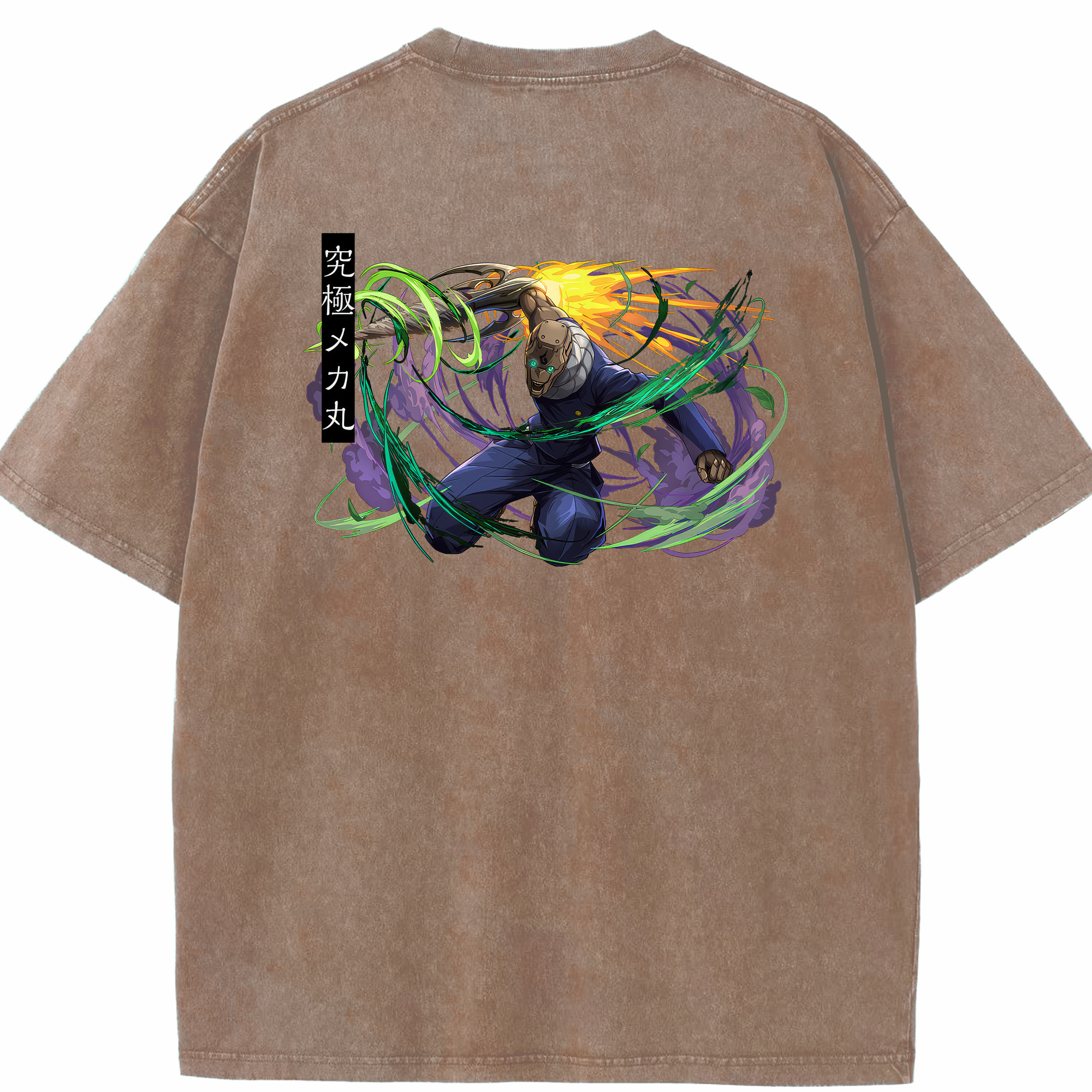 （画像用） 呪術廻戦 Jujutsu Kaisen 綿100% ヴィンテージ風 半袖Tシャツ（背面プリント）