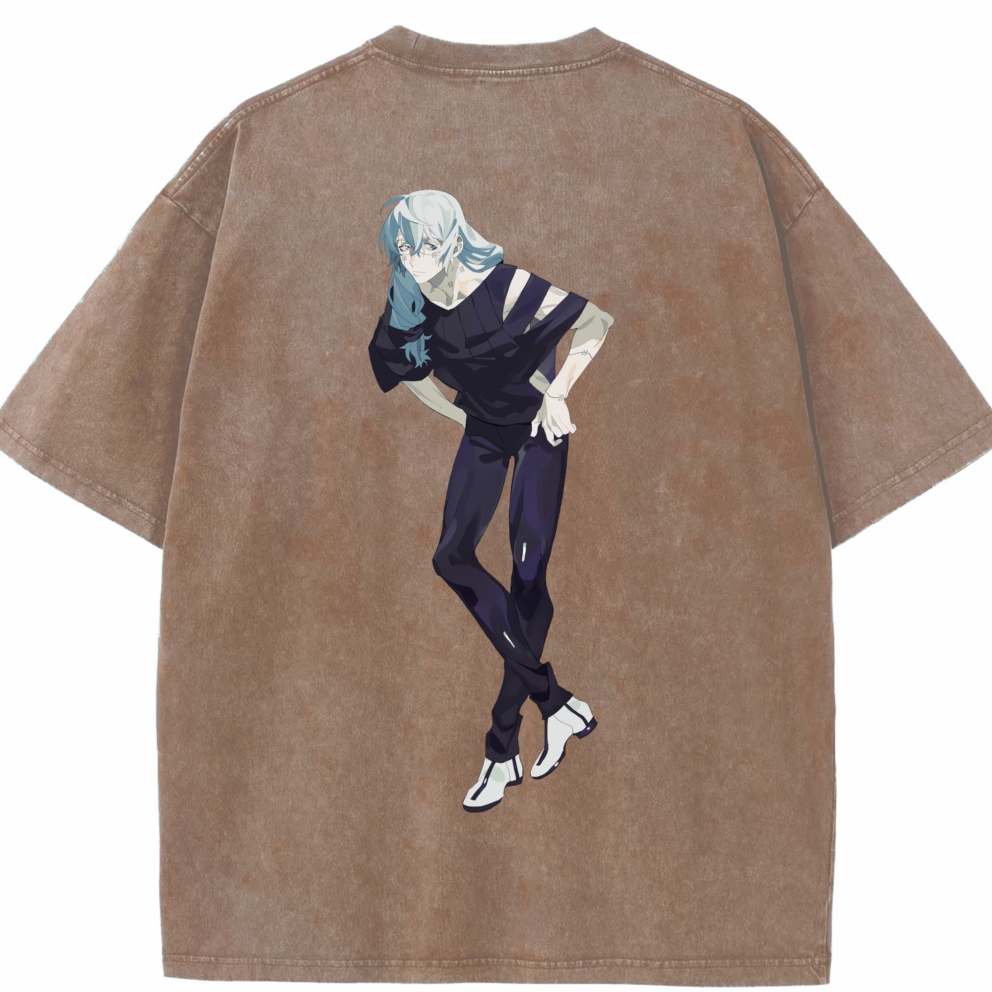 （画像用） 呪術廻戦 Jujutsu Kaisen 綿100% ヴィンテージ風 半袖Tシャツ（背面プリント）