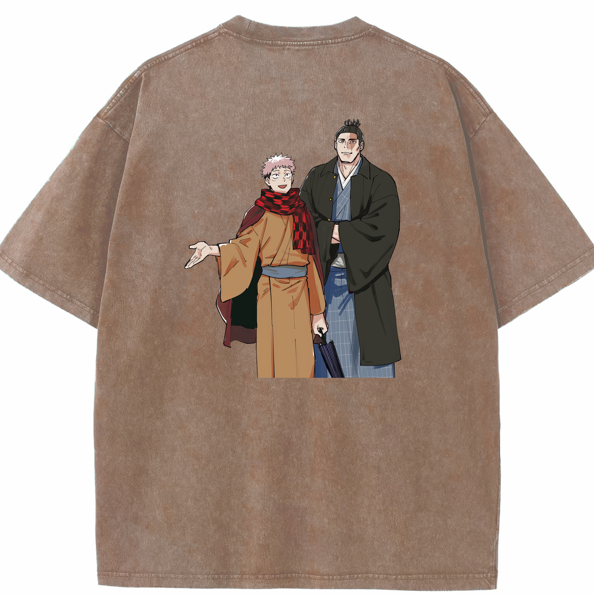 （画像用） 呪術廻戦 Jujutsu Kaisen 綿100% ヴィンテージ風 半袖Tシャツ（背面プリント）