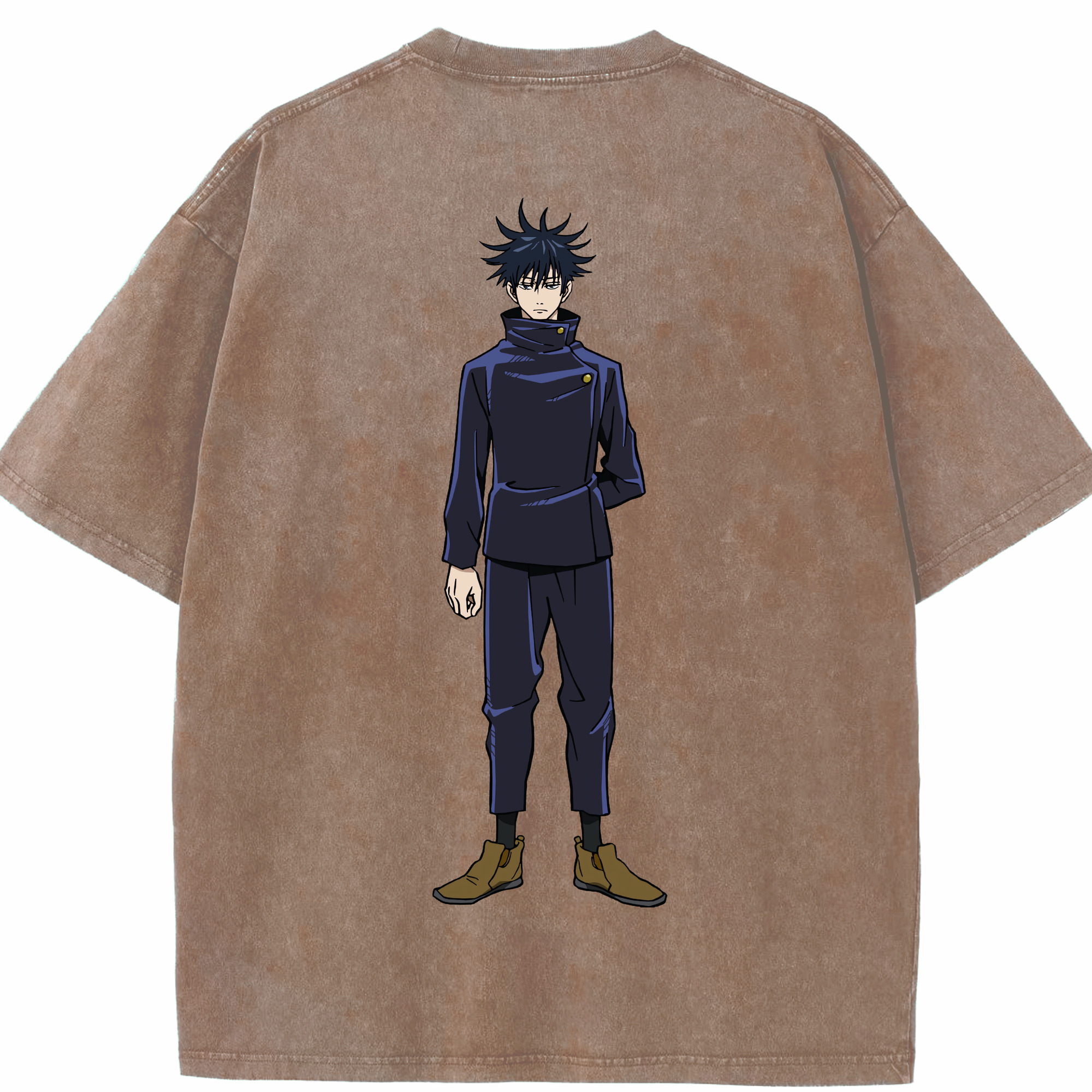 （画像用） 呪術廻戦 Jujutsu Kaisen 綿100% ヴィンテージ風 半袖Tシャツ（背面プリント）
