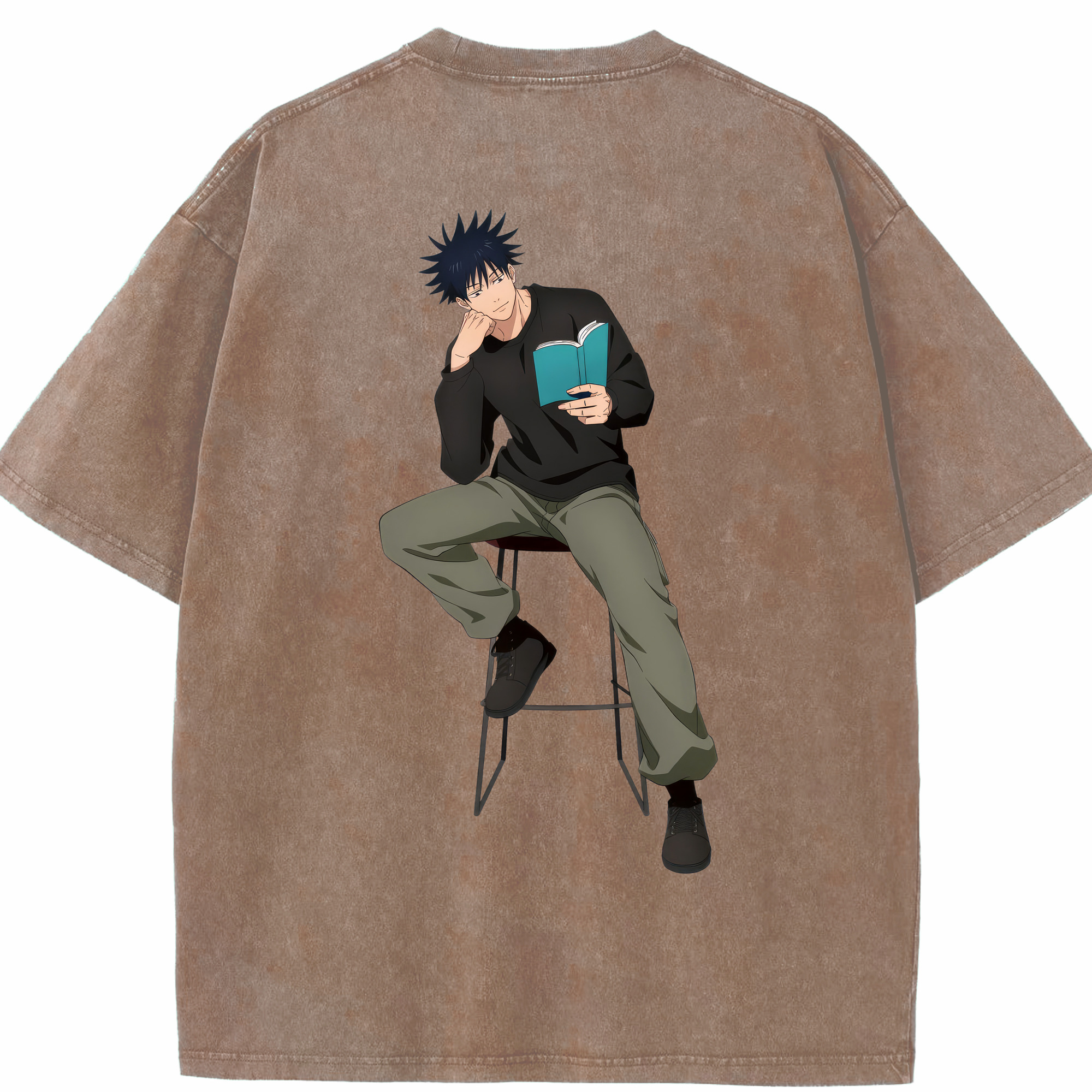 （画像用） 呪術廻戦 Jujutsu Kaisen 綿100% ヴィンテージ風 半袖Tシャツ（背面プリント）