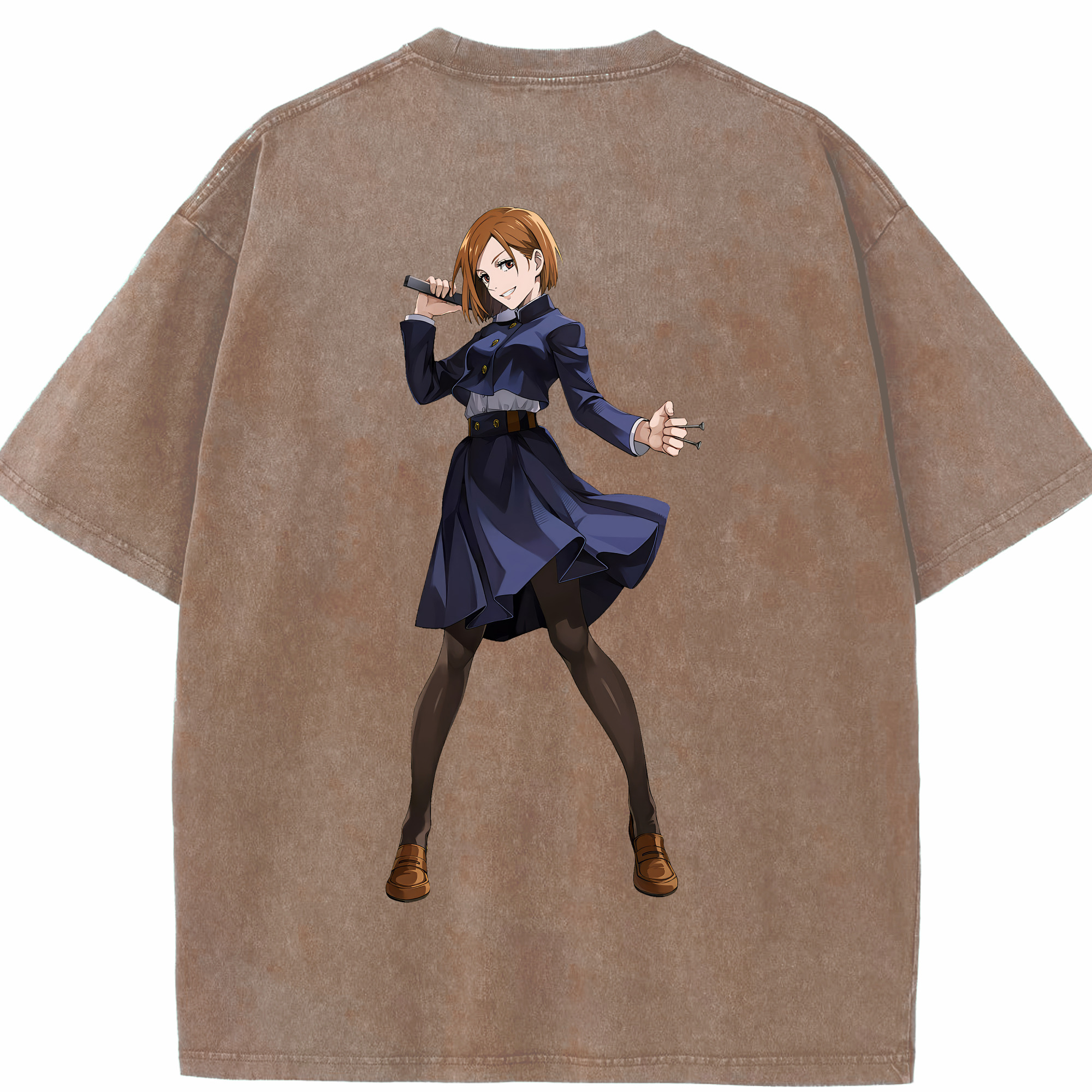 （画像用） 呪術廻戦 Jujutsu Kaisen 綿100% ヴィンテージ風 半袖Tシャツ（背面プリント）