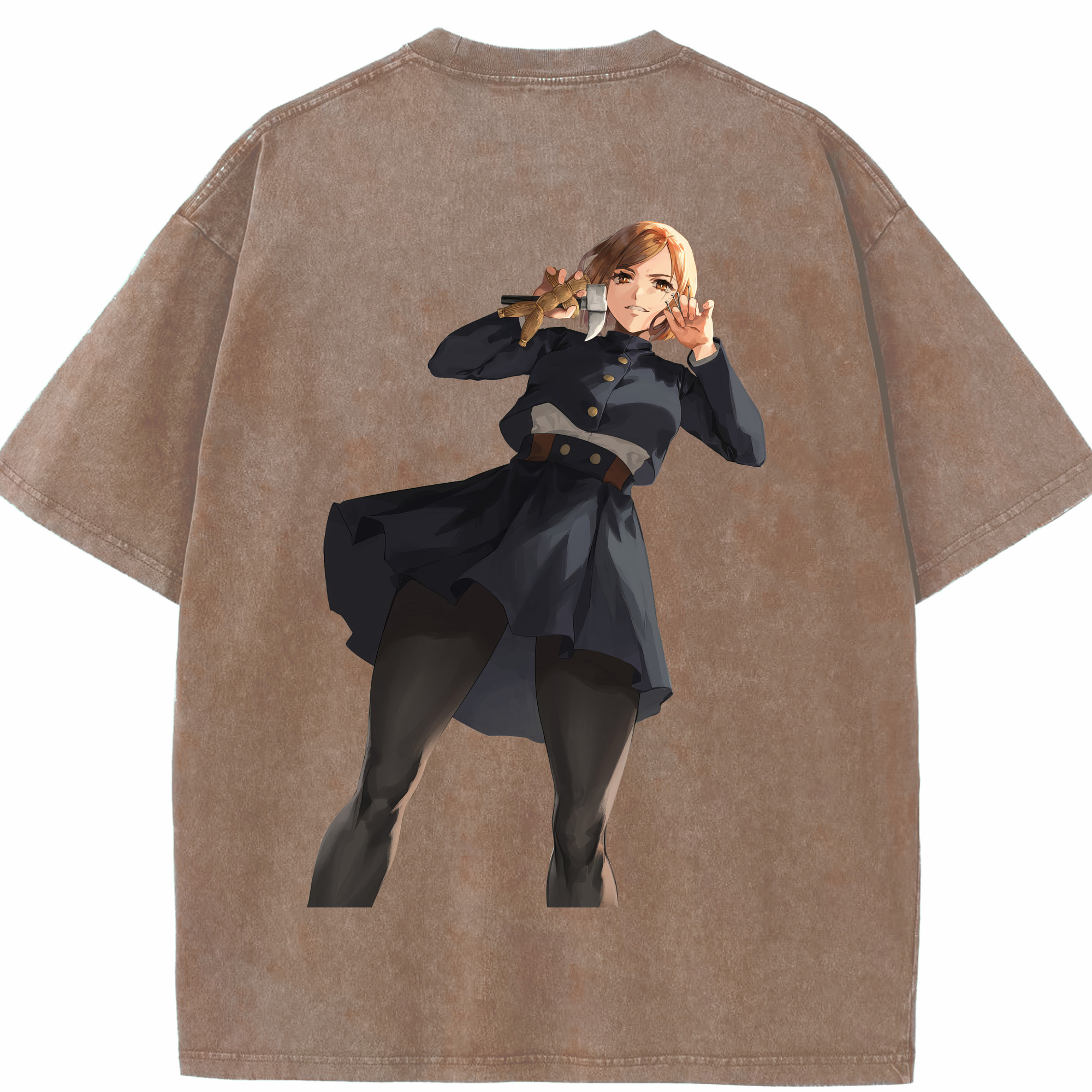 （画像用） 呪術廻戦 Jujutsu Kaisen 綿100% ヴィンテージ風 半袖Tシャツ（背面プリント）