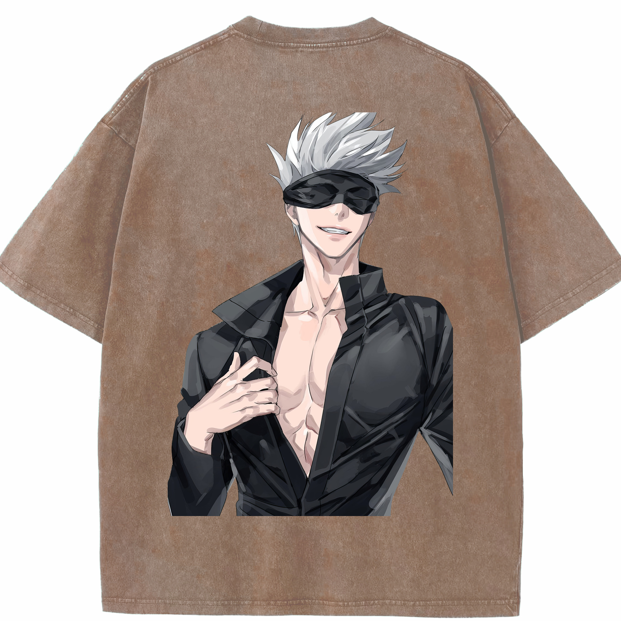（画像用） 呪術廻戦 Jujutsu Kaisen 綿100% ヴィンテージ風 半袖Tシャツ（背面プリント）