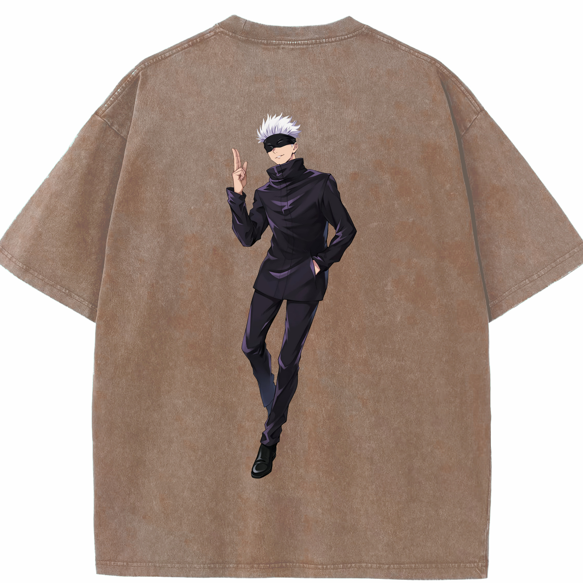 （画像用） 呪術廻戦 Jujutsu Kaisen 綿100% ヴィンテージ風 半袖Tシャツ（背面プリント）