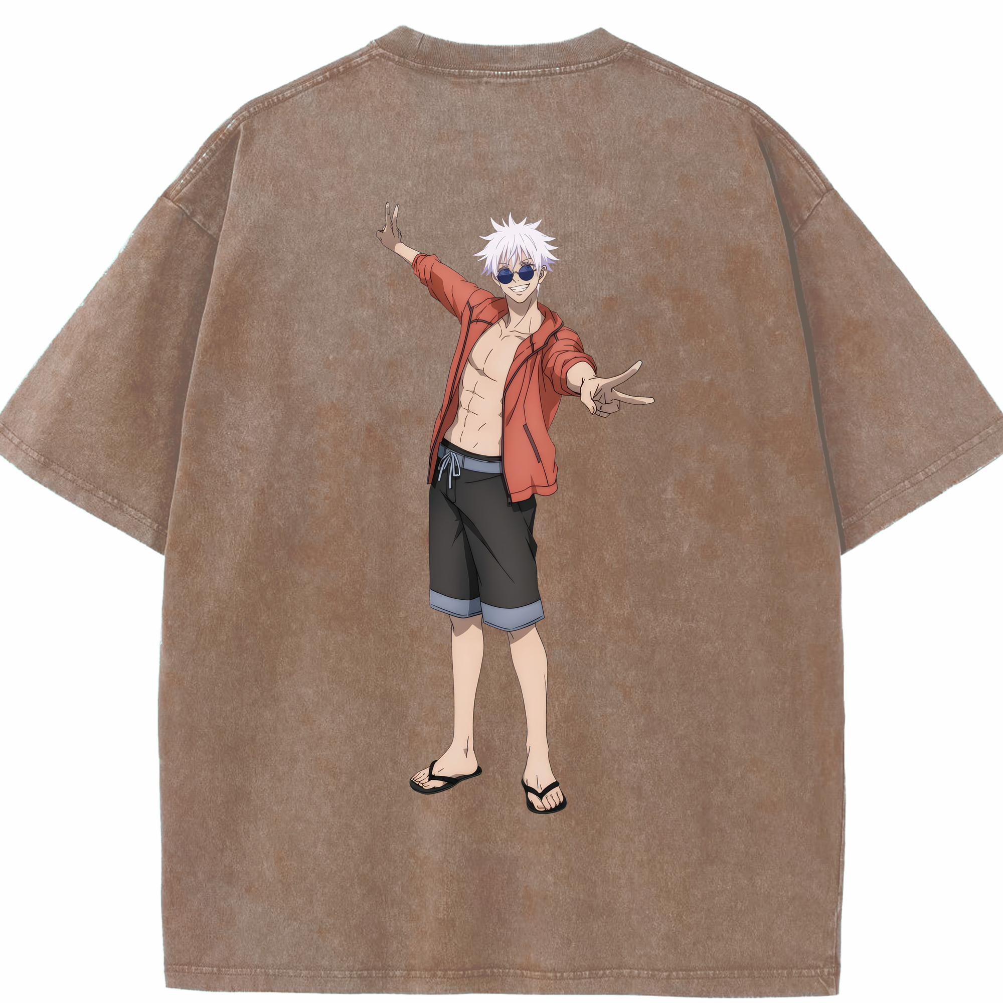 （画像用） 呪術廻戦 Jujutsu Kaisen 綿100% ヴィンテージ風 半袖Tシャツ（背面プリント）