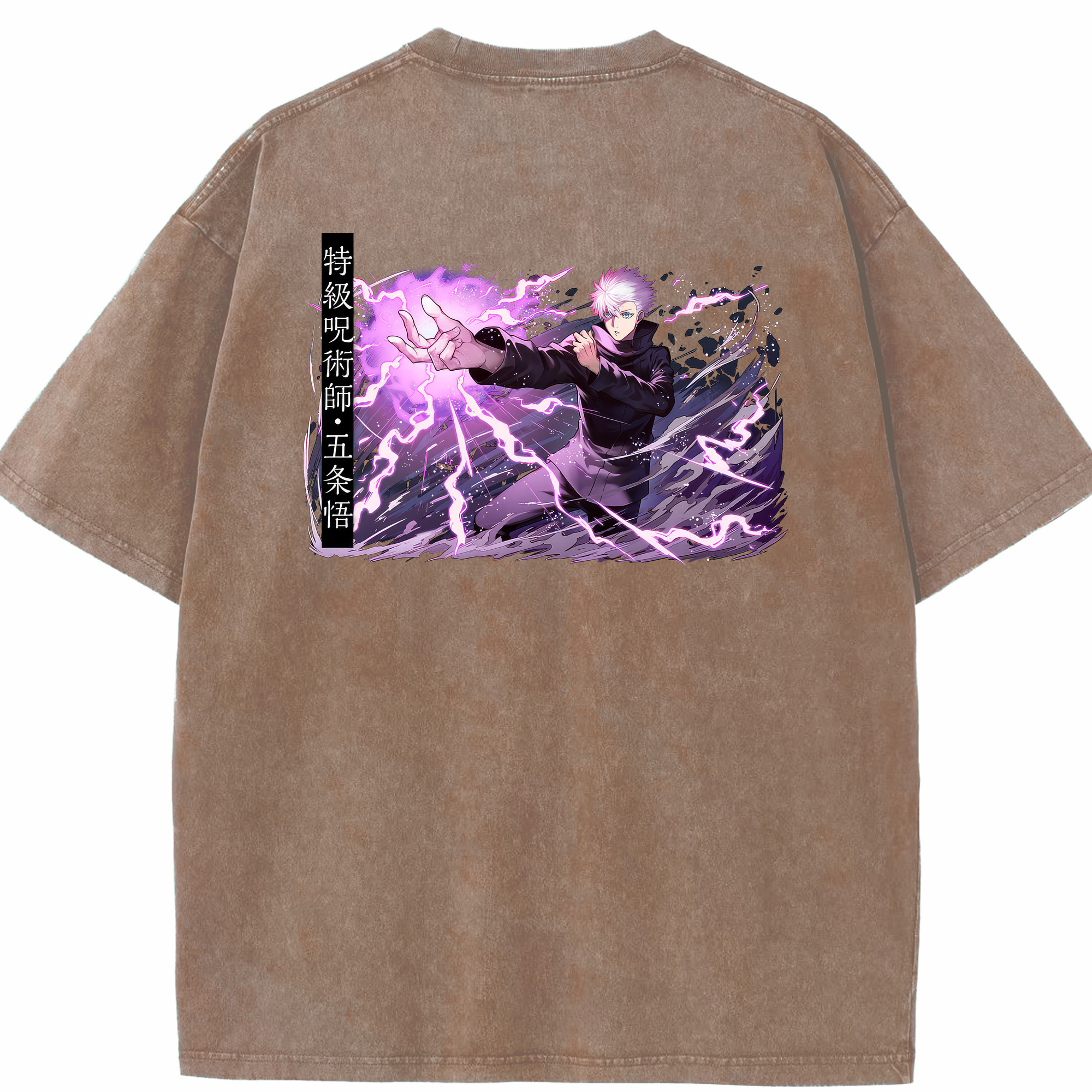 （画像用） 呪術廻戦 Jujutsu Kaisen 綿100% ヴィンテージ風 半袖Tシャツ（背面プリント）