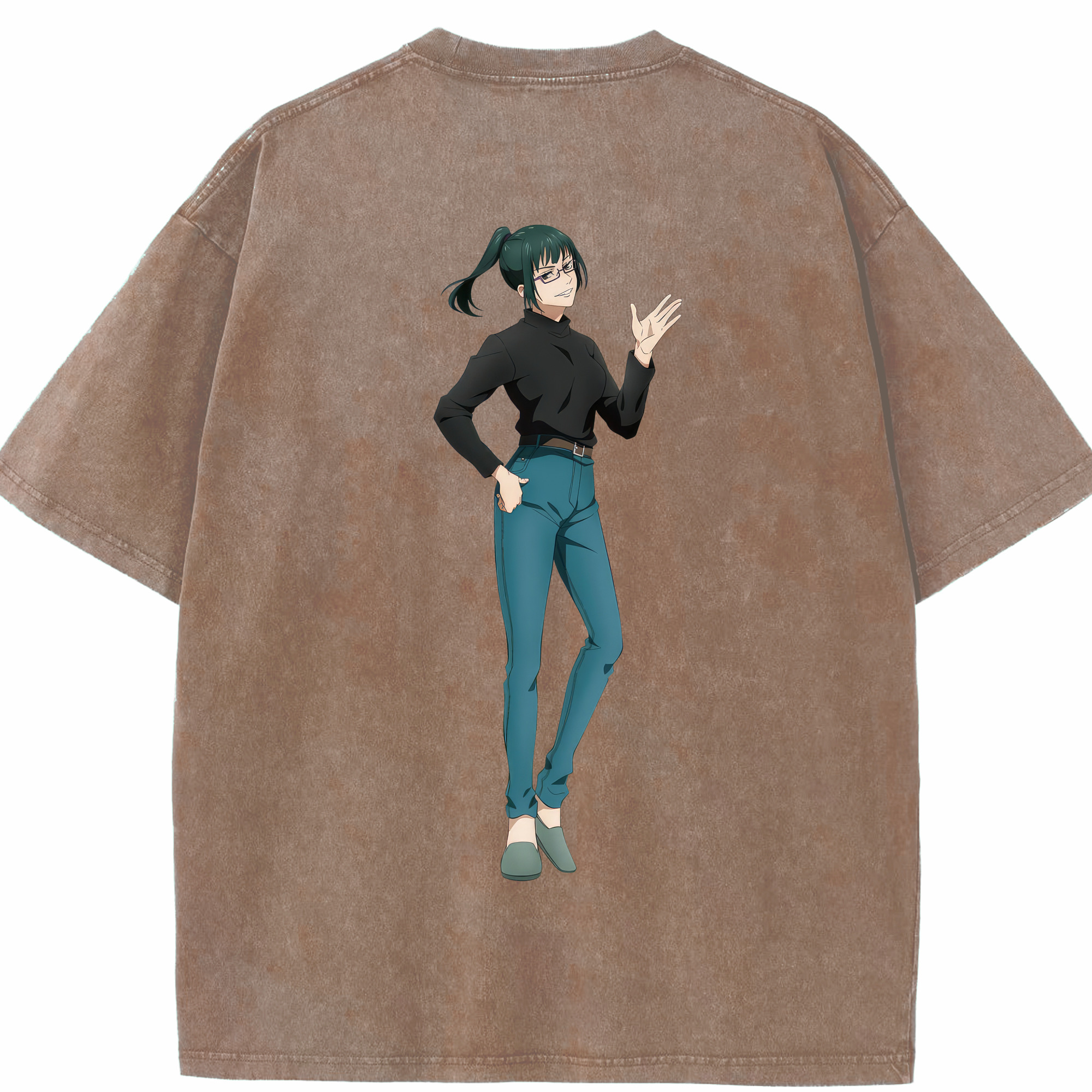 （画像用） 呪術廻戦 Jujutsu Kaisen 綿100% ヴィンテージ風 半袖Tシャツ（背面プリント）