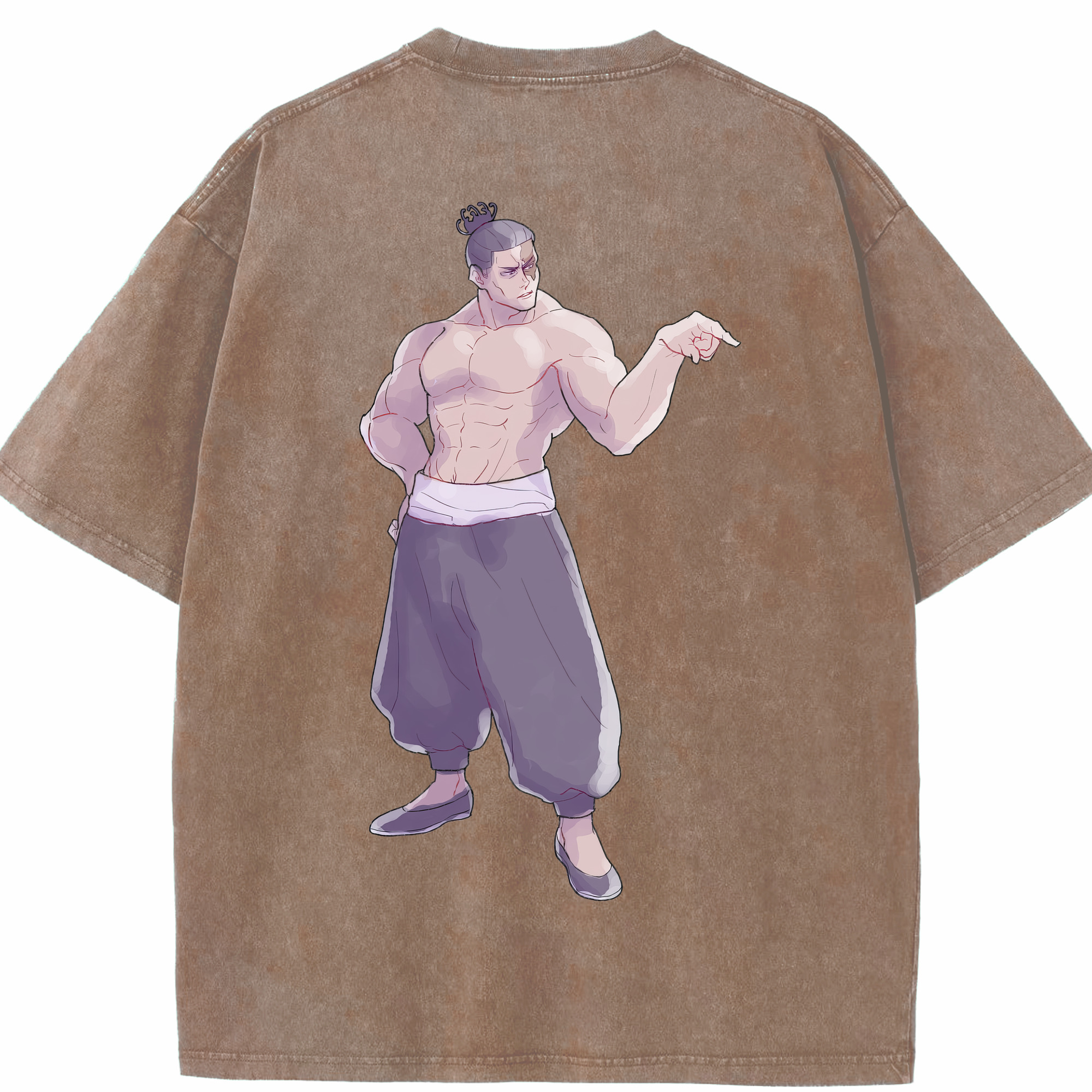 （画像用） 呪術廻戦 Jujutsu Kaisen 綿100% ヴィンテージ風 半袖Tシャツ（背面プリント）