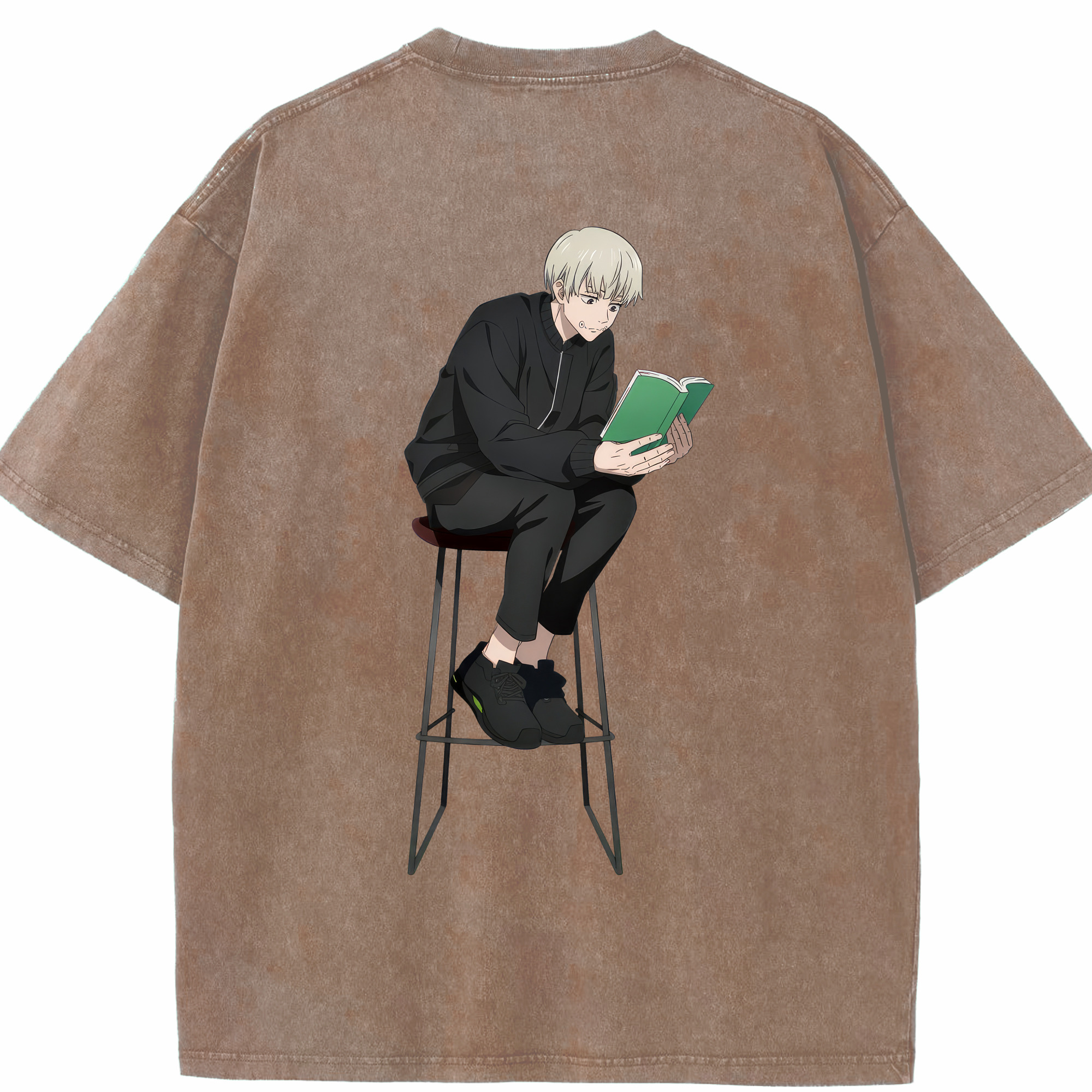 （画像用） 呪術廻戦 Jujutsu Kaisen 綿100% ヴィンテージ風 半袖Tシャツ（背面プリント）