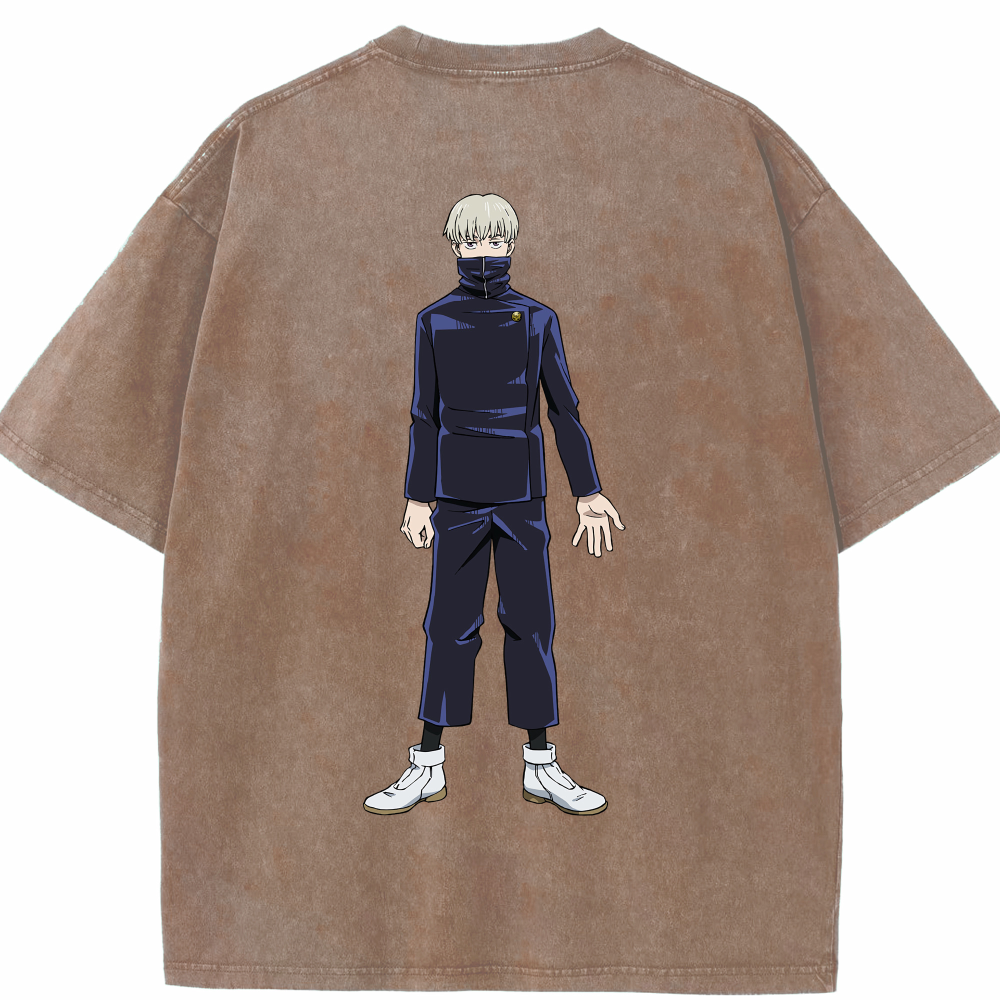 （画像用） 呪術廻戦 Jujutsu Kaisen 綿100% ヴィンテージ風 半袖Tシャツ（背面プリント）