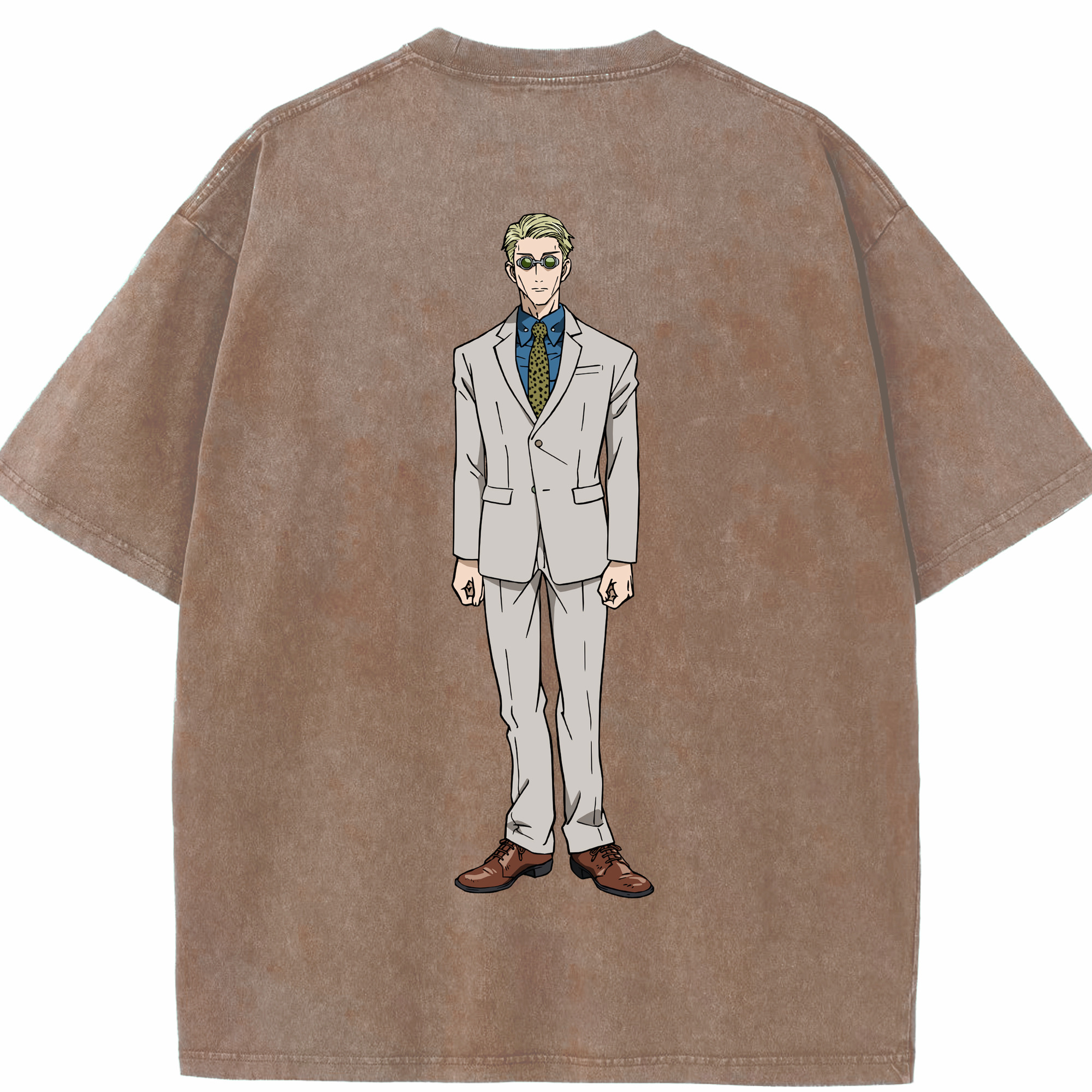 （画像用） 呪術廻戦 Jujutsu Kaisen 綿100% ヴィンテージ風 半袖Tシャツ（背面プリント）