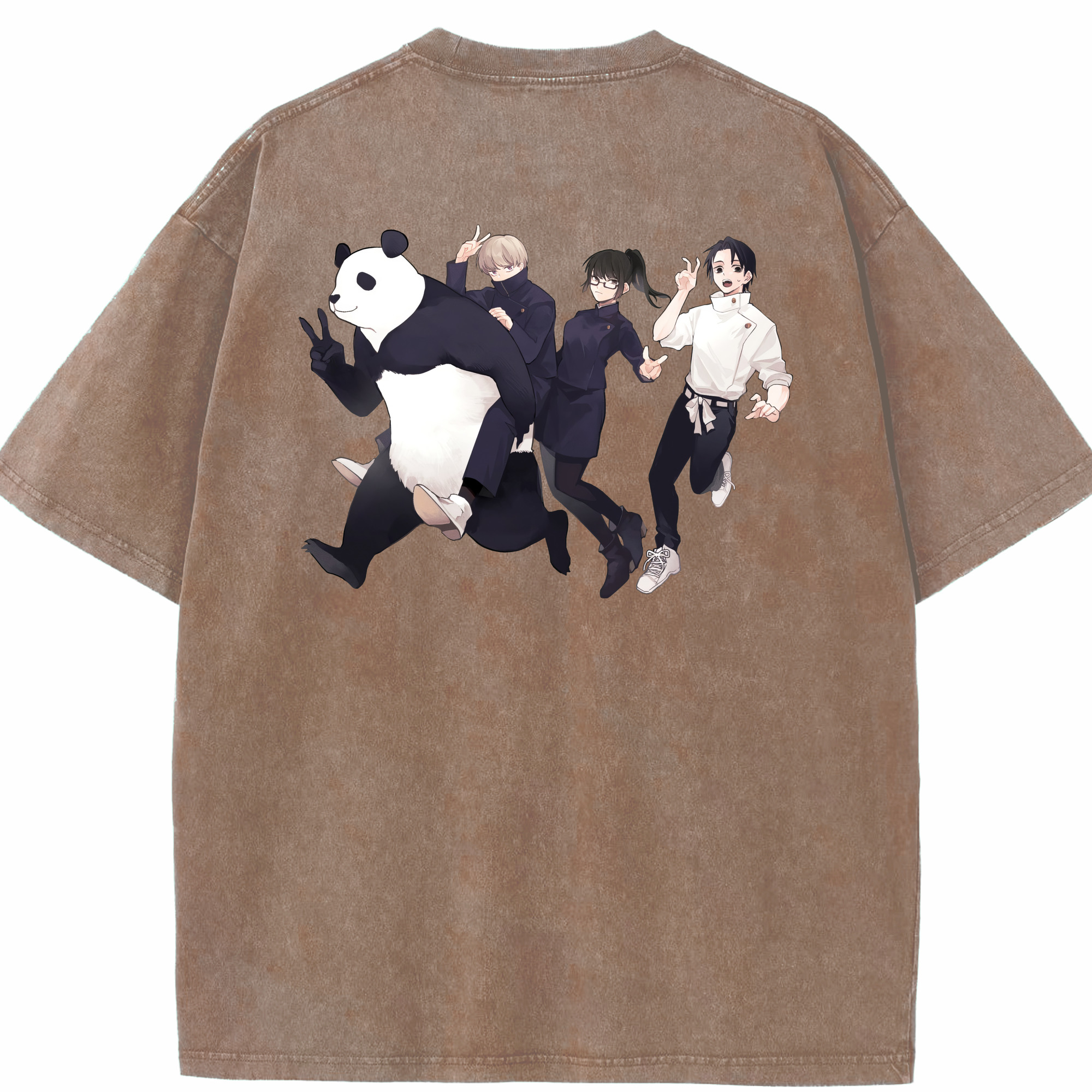 （画像用） 呪術廻戦 Jujutsu Kaisen 綿100% ヴィンテージ風 半袖Tシャツ（背面プリント）