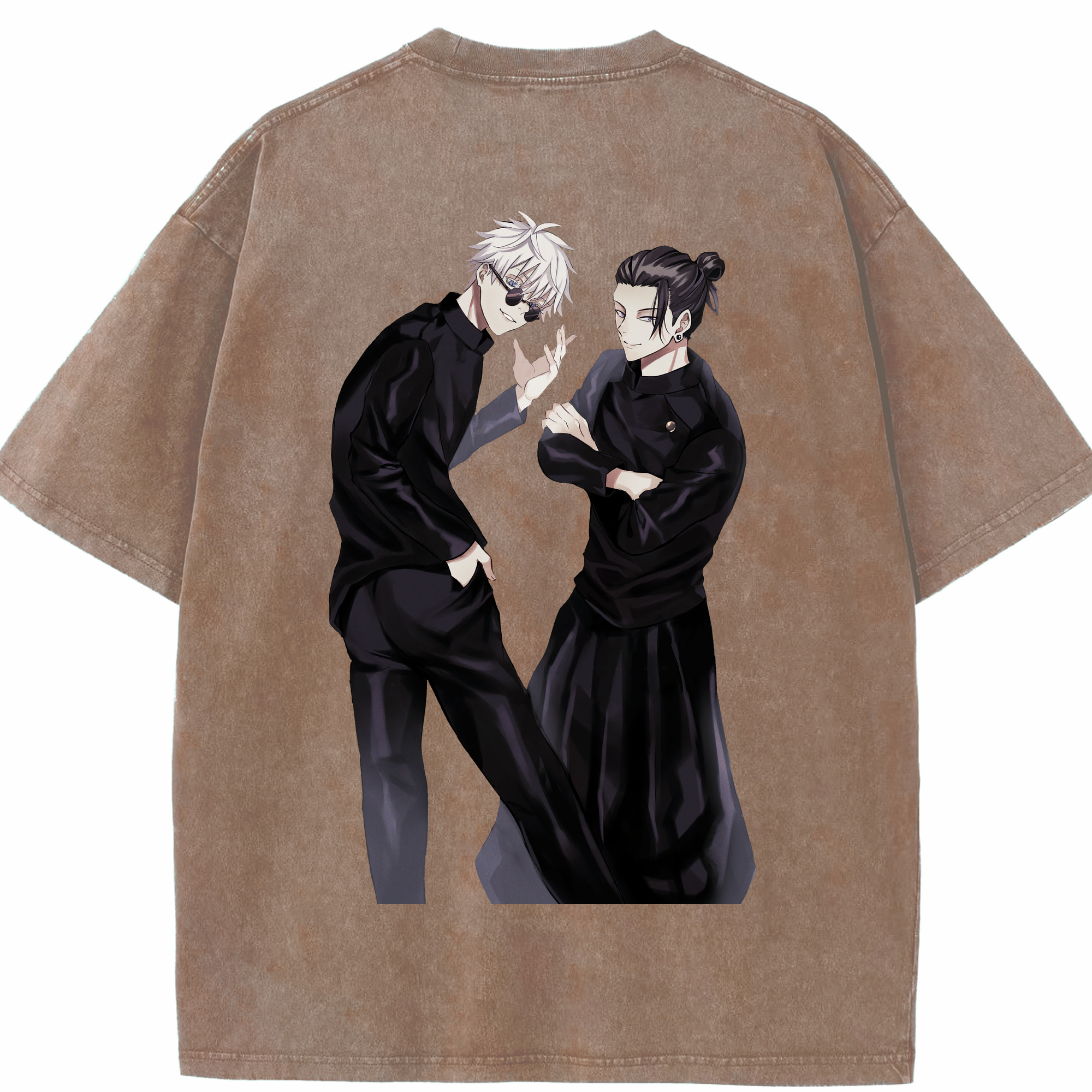 （画像用） 呪術廻戦 Jujutsu Kaisen 綿100% ヴィンテージ風 半袖Tシャツ（背面プリント）