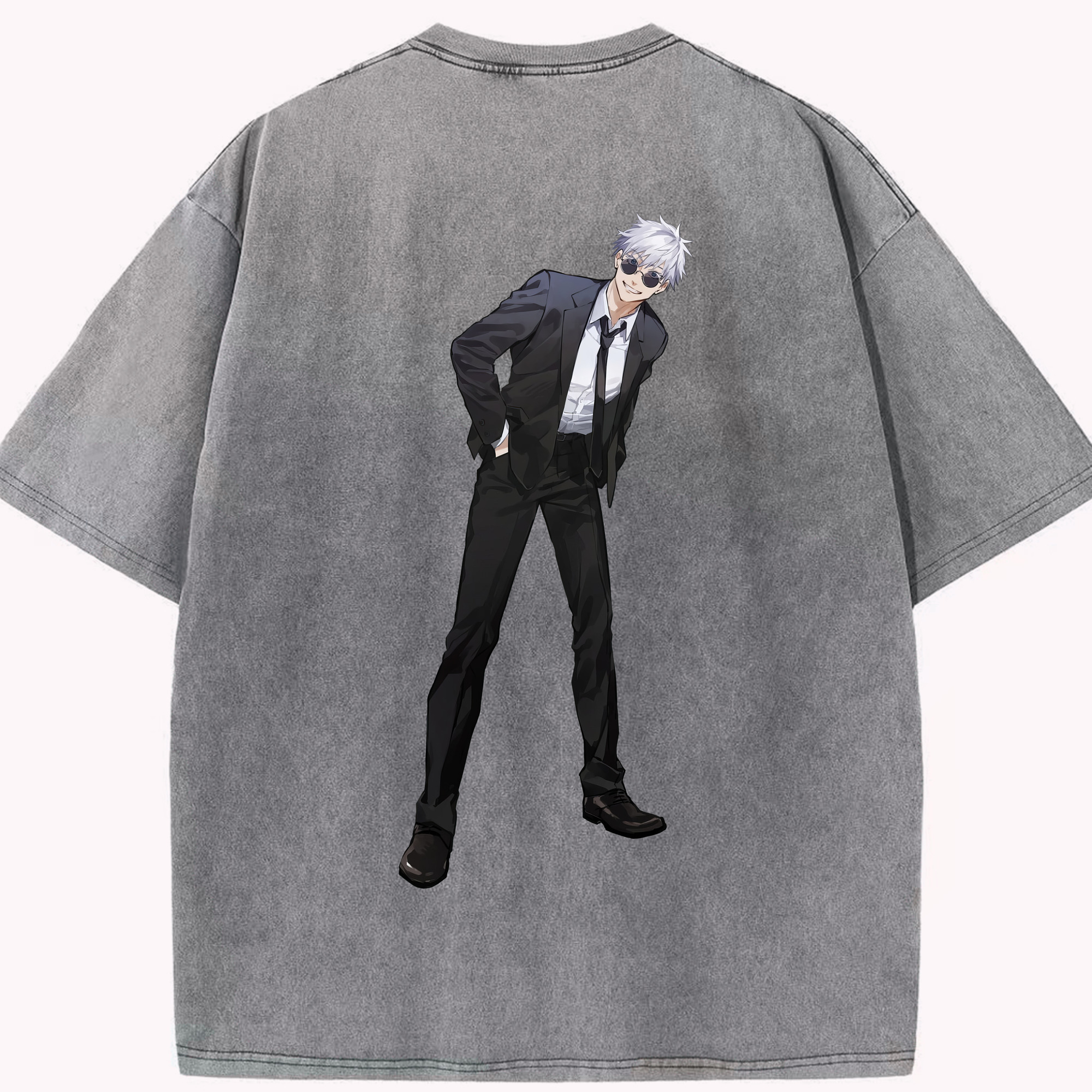 （画像用） 呪術廻戦 Jujutsu Kaisen 綿100% ヴィンテージ風 半袖Tシャツ（背面プリント）