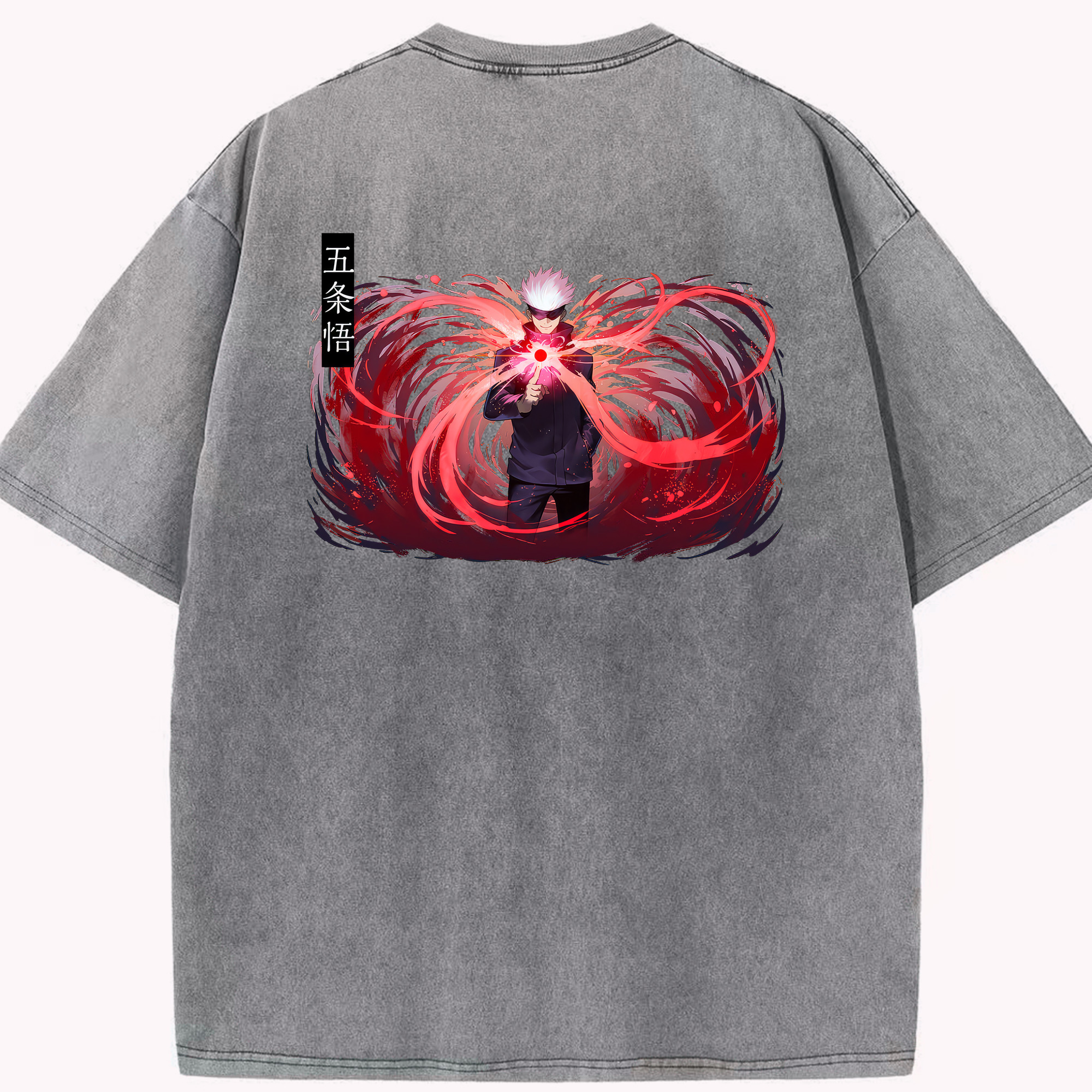 （画像用） 呪術廻戦 Jujutsu Kaisen 綿100% ヴィンテージ風 半袖Tシャツ（背面プリント）