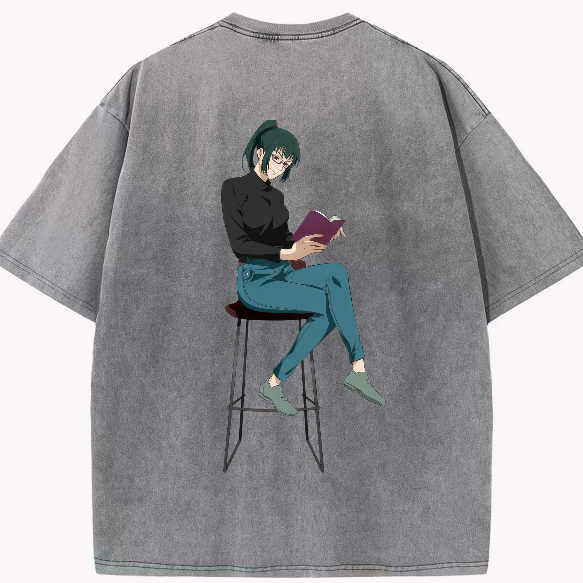 （画像用） 呪術廻戦 Jujutsu Kaisen 綿100% ヴィンテージ風 半袖Tシャツ（背面プリント）