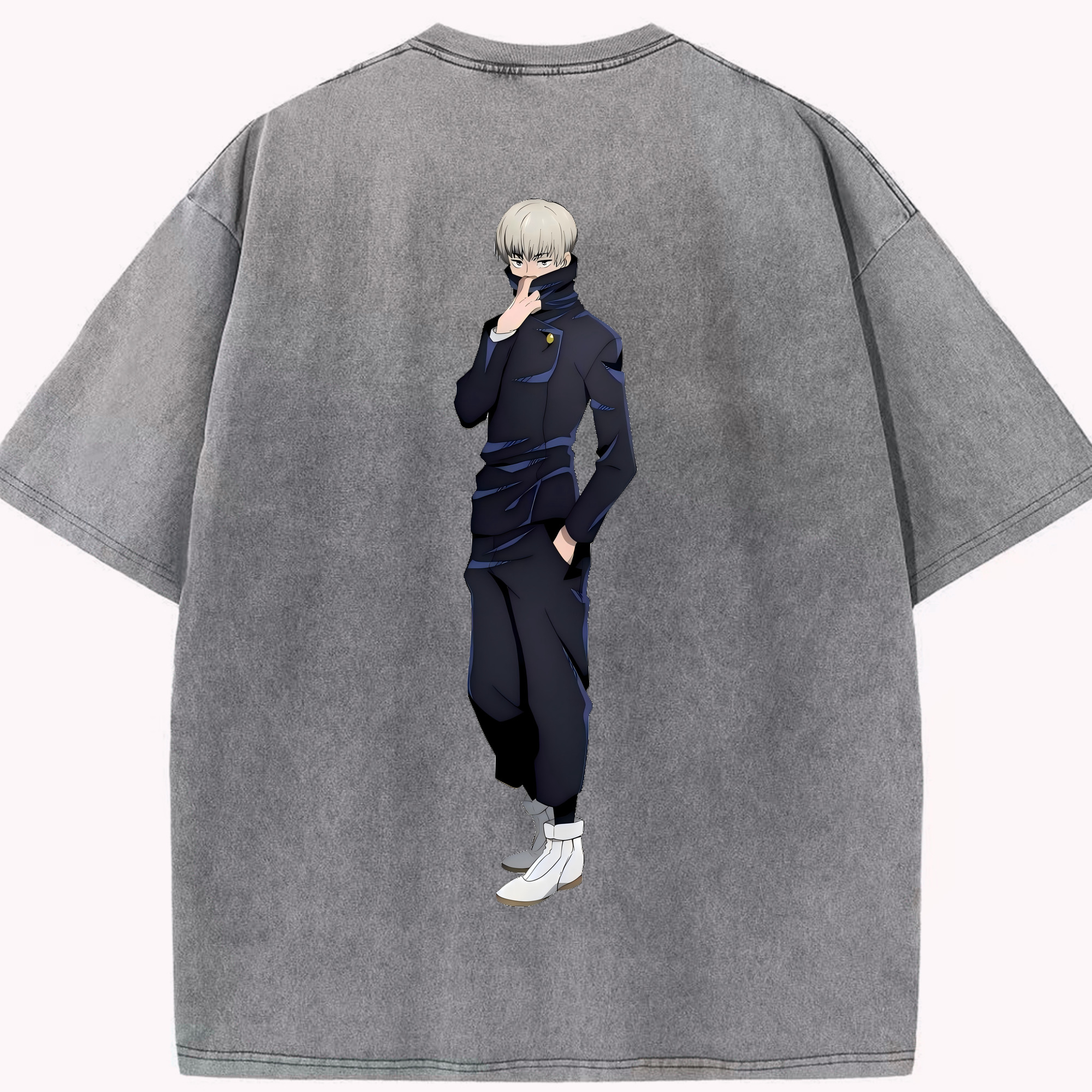 （画像用） 呪術廻戦 Jujutsu Kaisen 綿100% ヴィンテージ風 半袖Tシャツ（背面プリント）