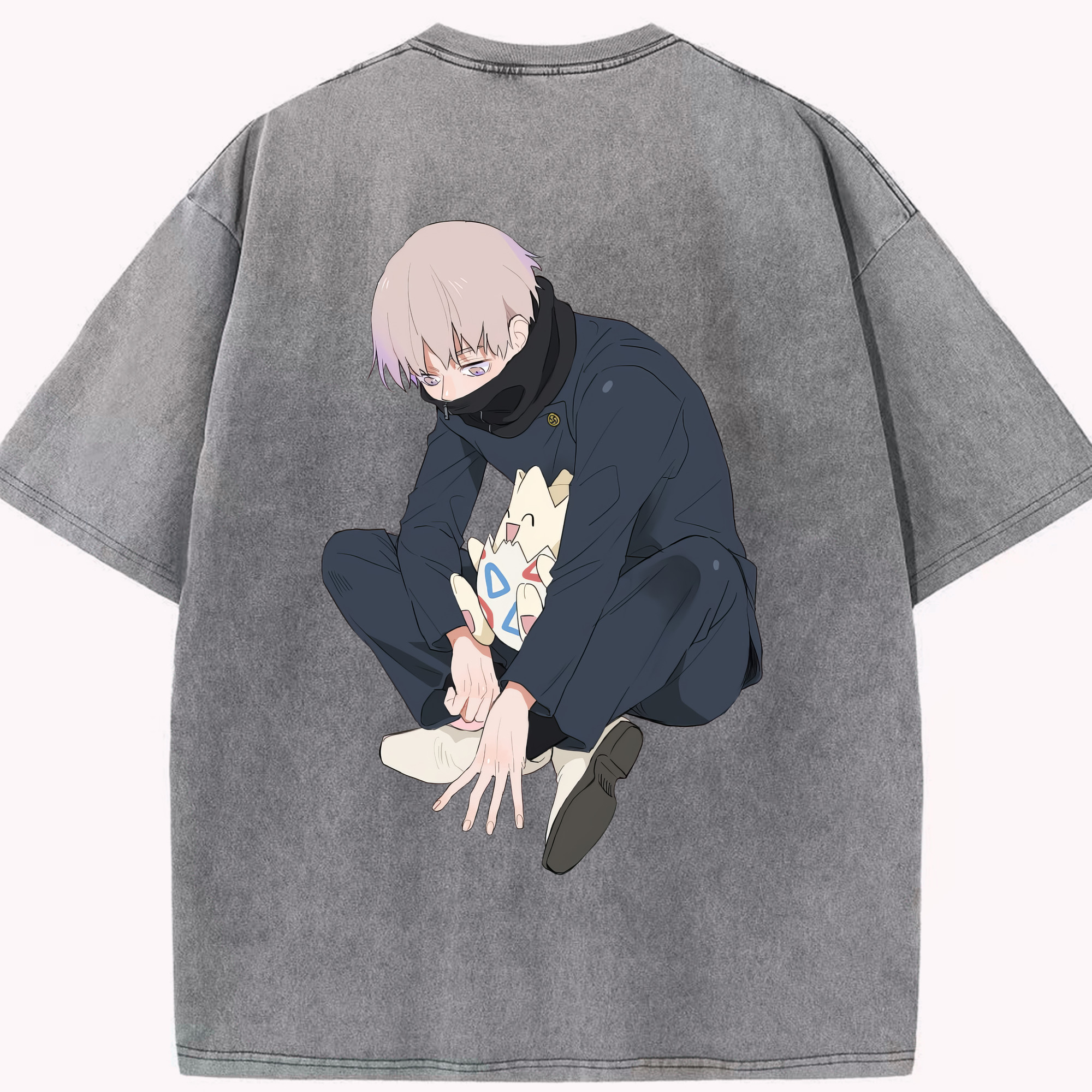（画像用） 呪術廻戦 Jujutsu Kaisen 綿100% ヴィンテージ風 半袖Tシャツ（背面プリント）