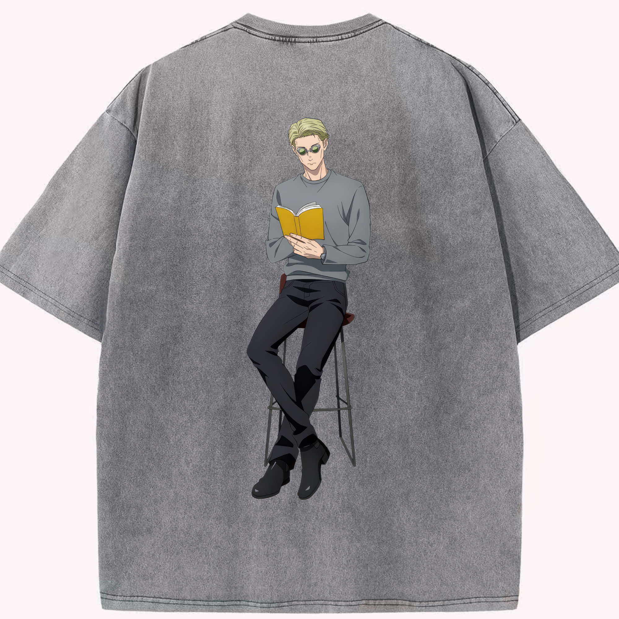 （画像用） 呪術廻戦 Jujutsu Kaisen 綿100% ヴィンテージ風 半袖Tシャツ（背面プリント）