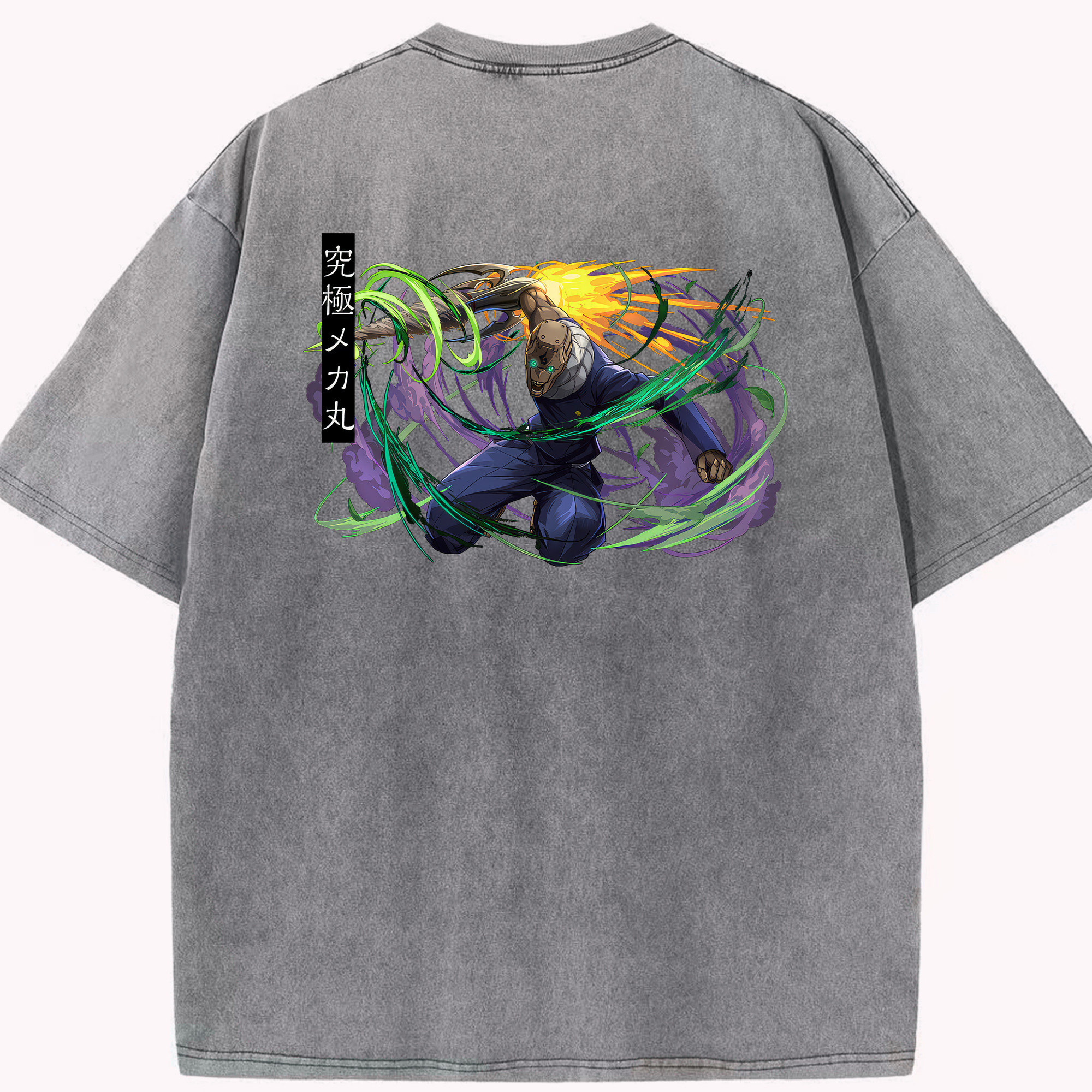 （画像用） 呪術廻戦 Jujutsu Kaisen 綿100% ヴィンテージ風 半袖Tシャツ（背面プリント）