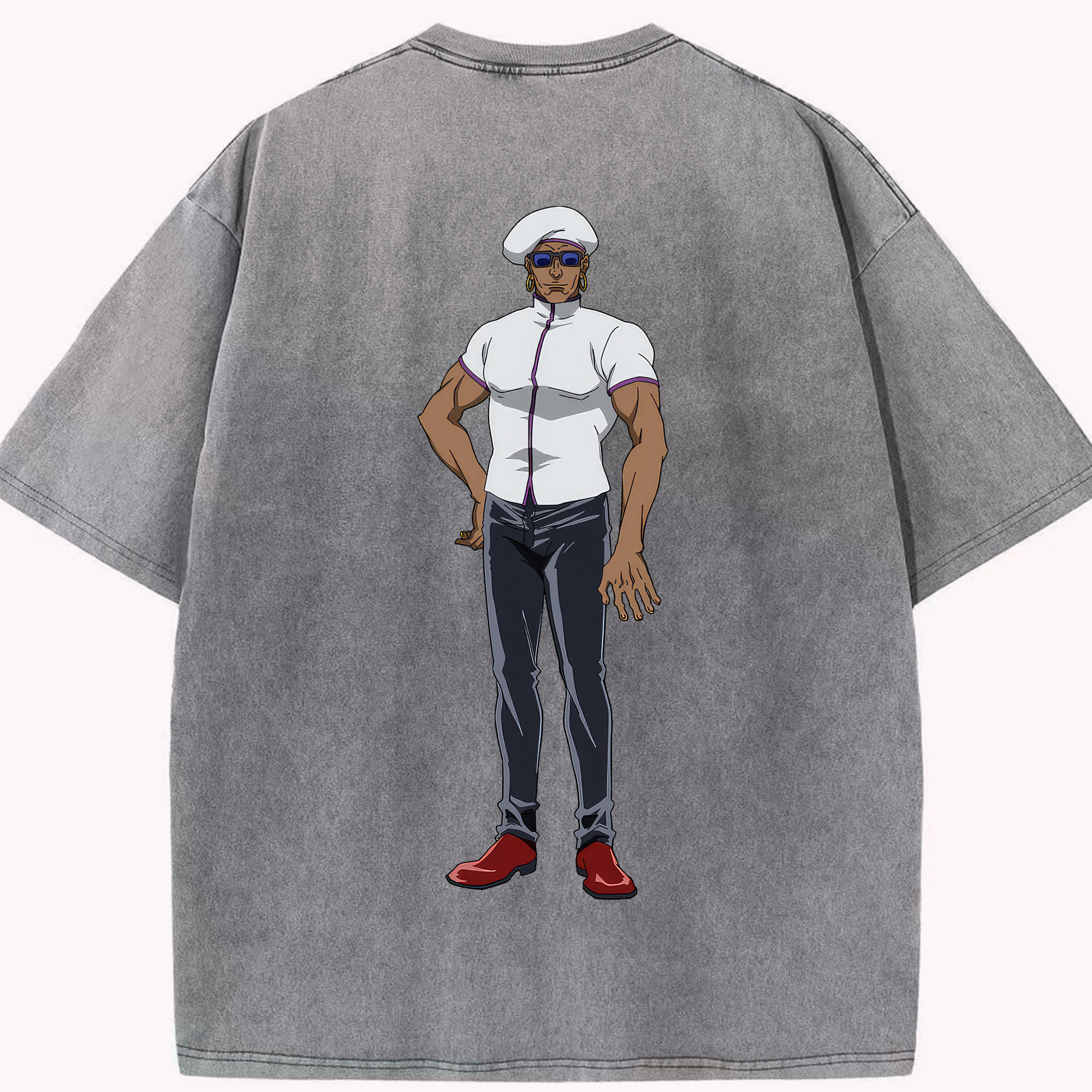 （画像用） 呪術廻戦 Jujutsu Kaisen 綿100% ヴィンテージ風 半袖Tシャツ（背面プリント）