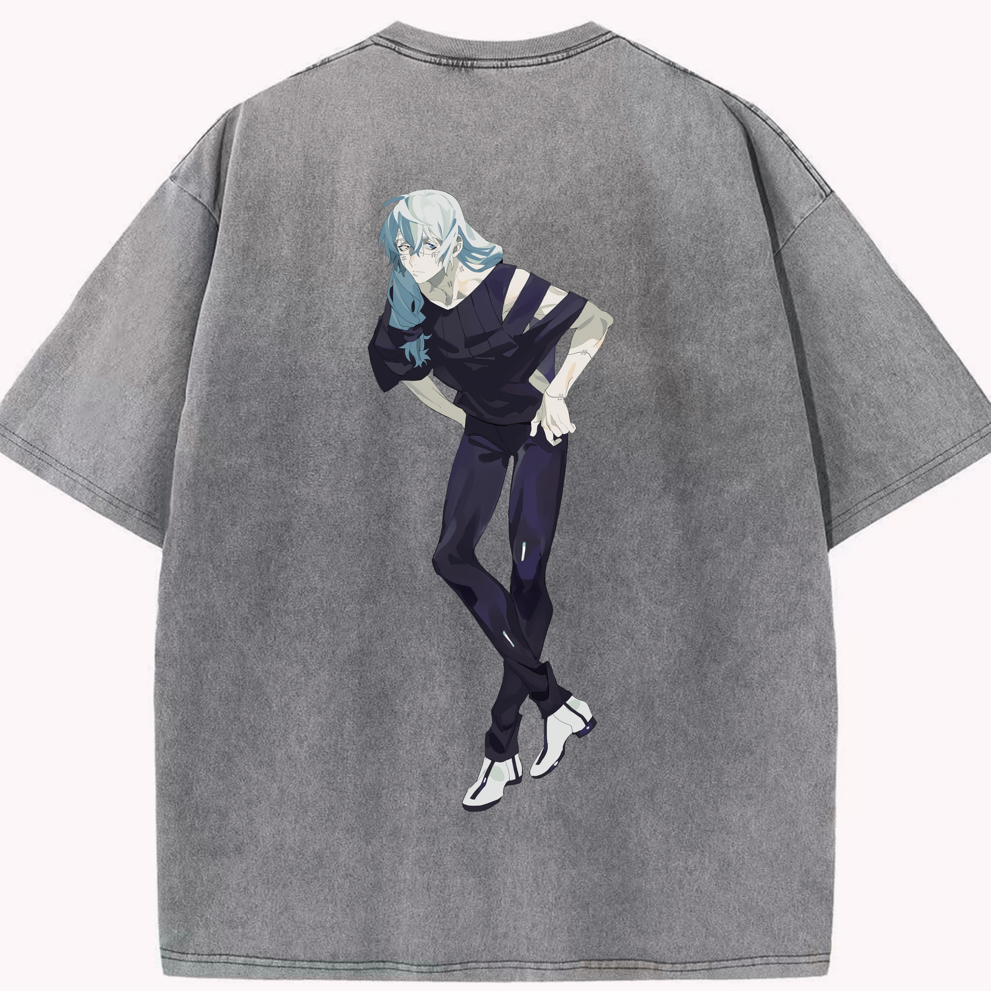 （画像用） 呪術廻戦 Jujutsu Kaisen 綿100% ヴィンテージ風 半袖Tシャツ（背面プリント）